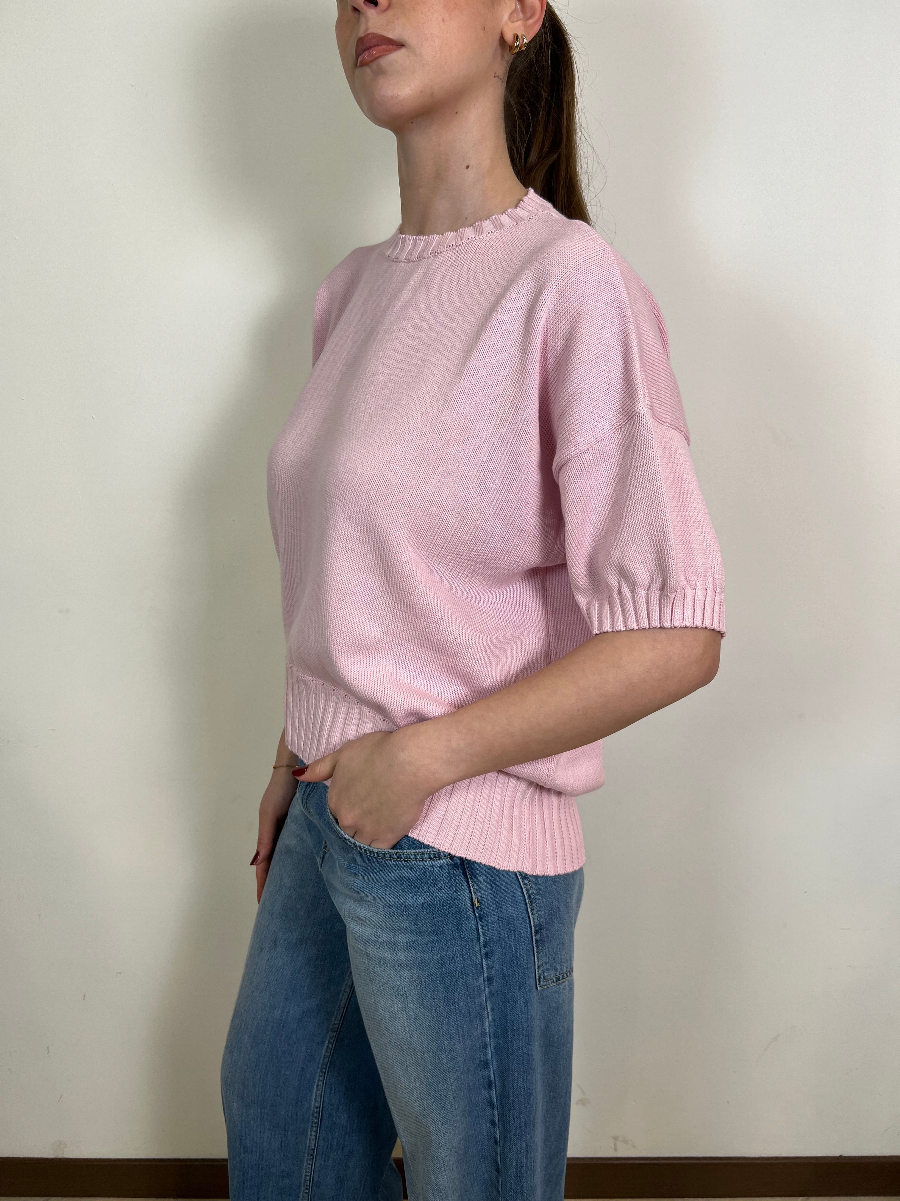 Pull mezza manica fondo stondato - Vicolo