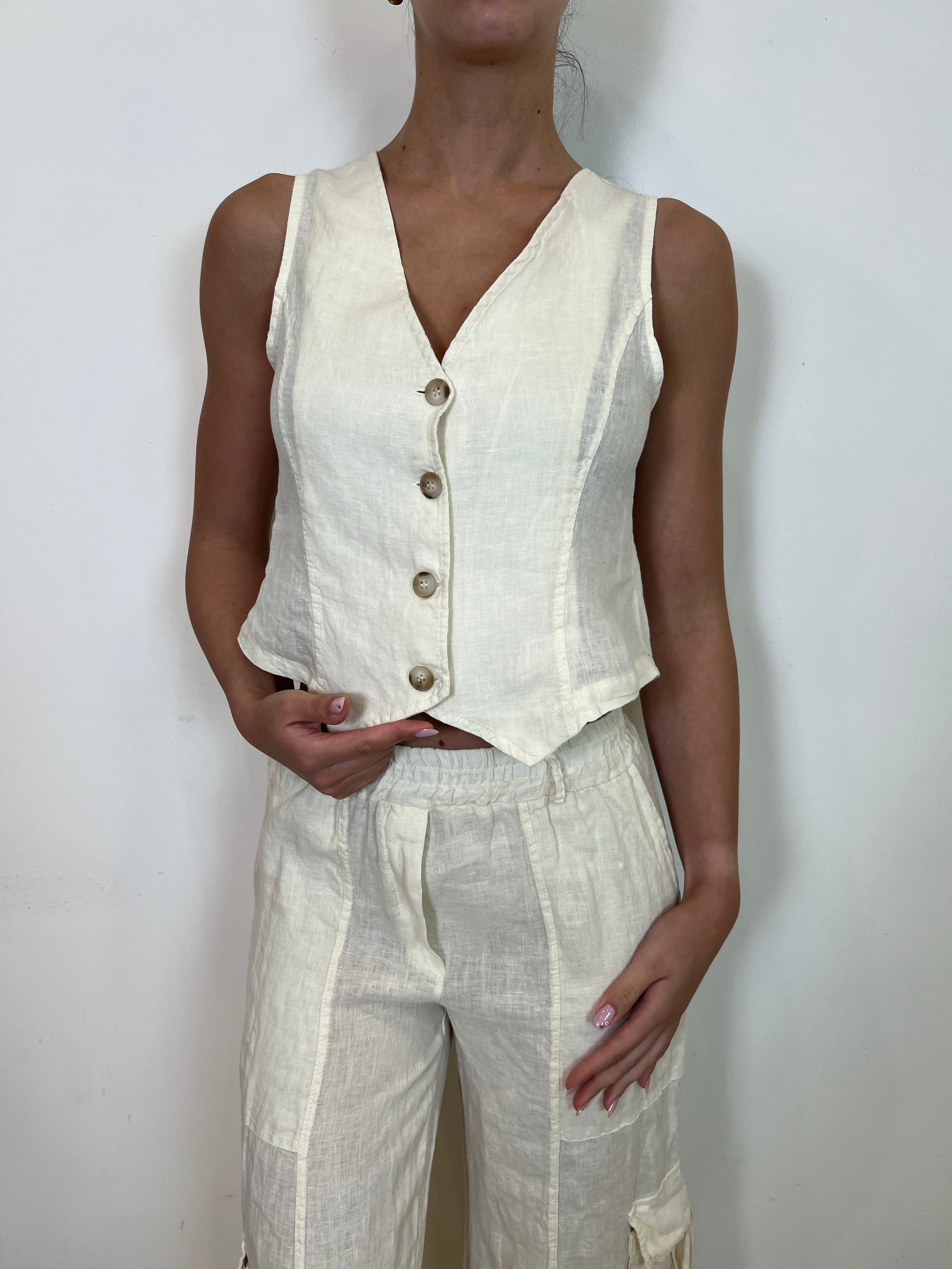 Gilet lino - Haveone