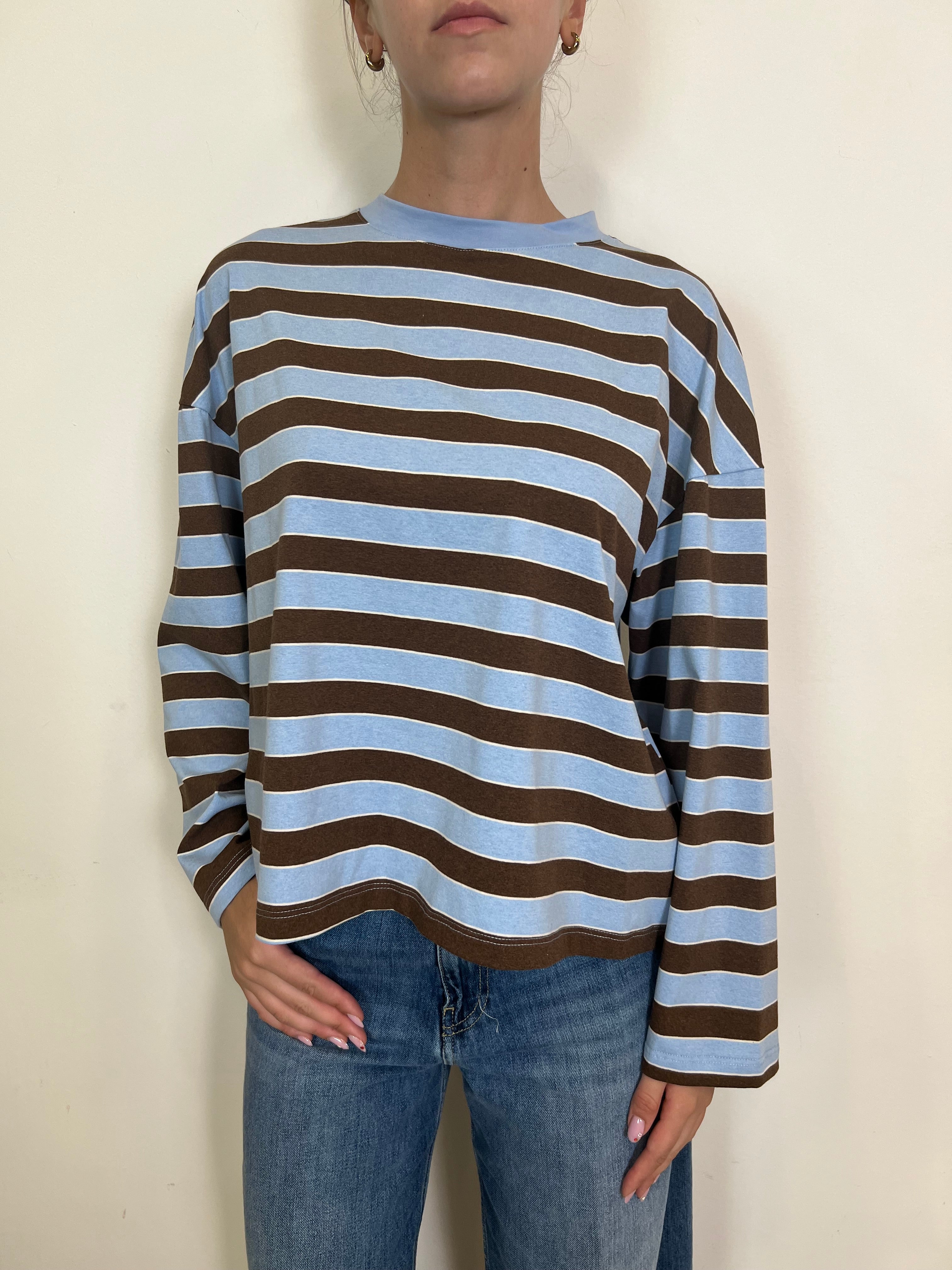 T-shirt scatola righe - Tensione In