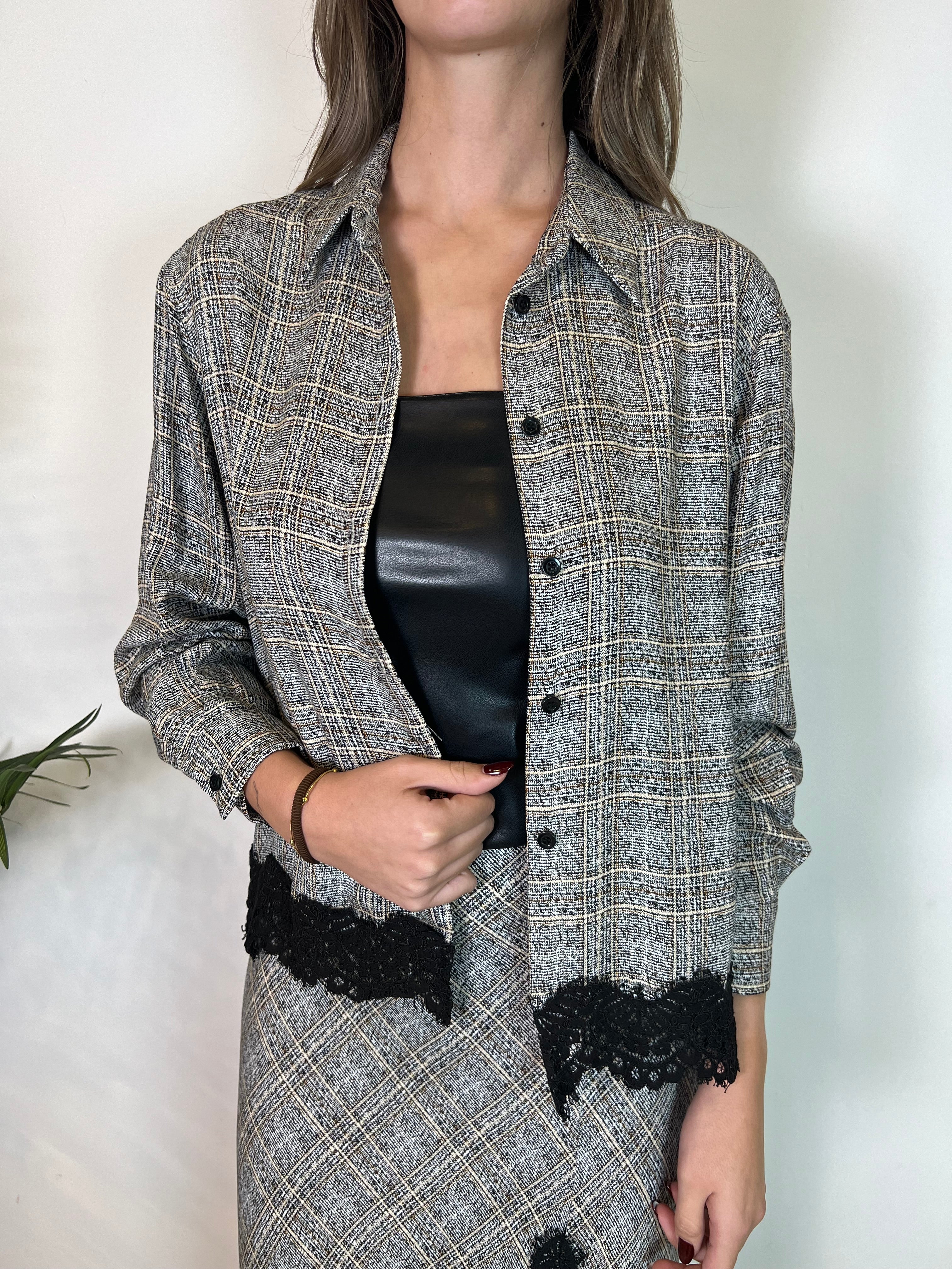 Camicia over fondo pizzo - Haveone