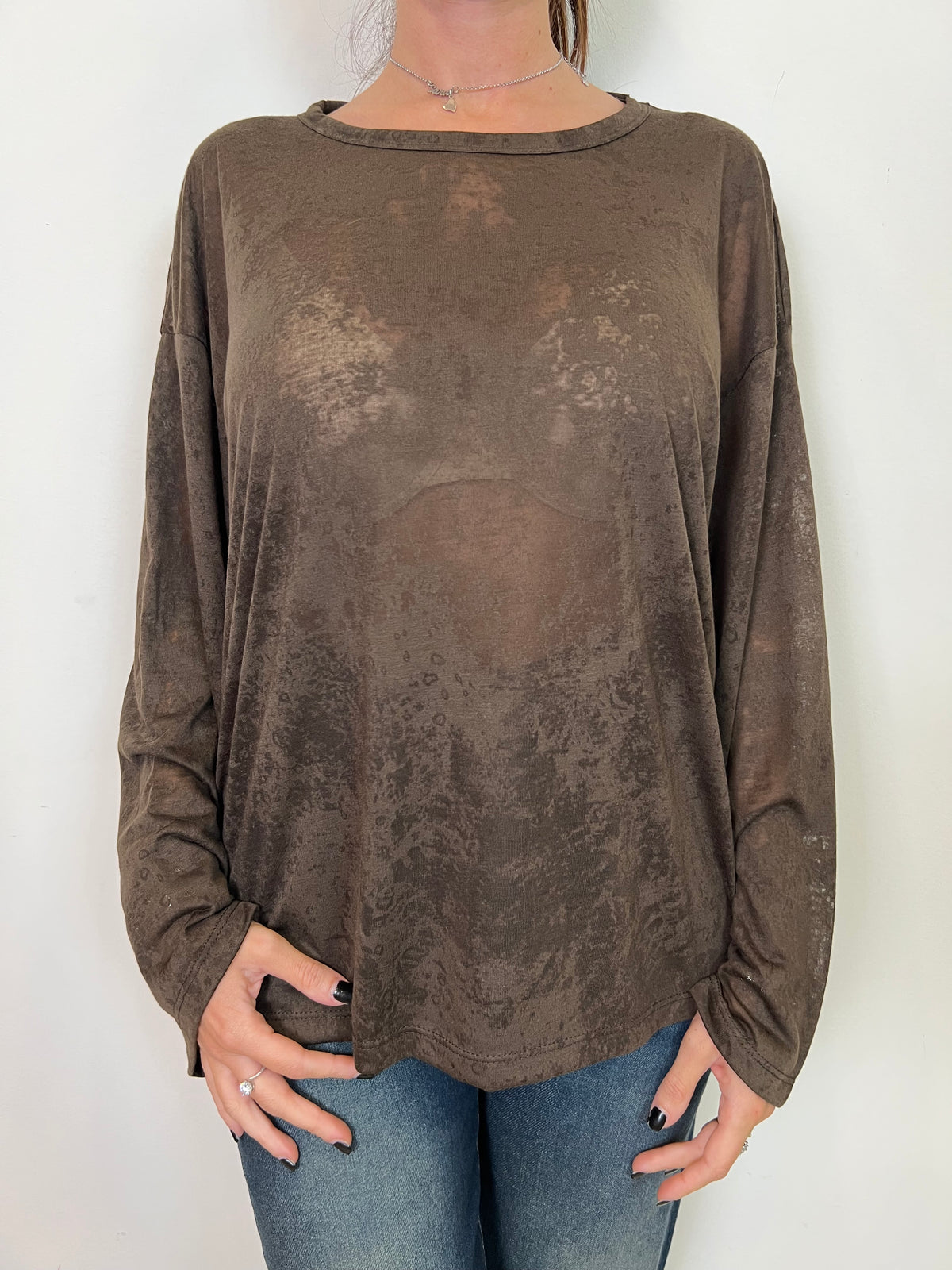 T-shirt manica ampia vedo non vedo - Vicolo