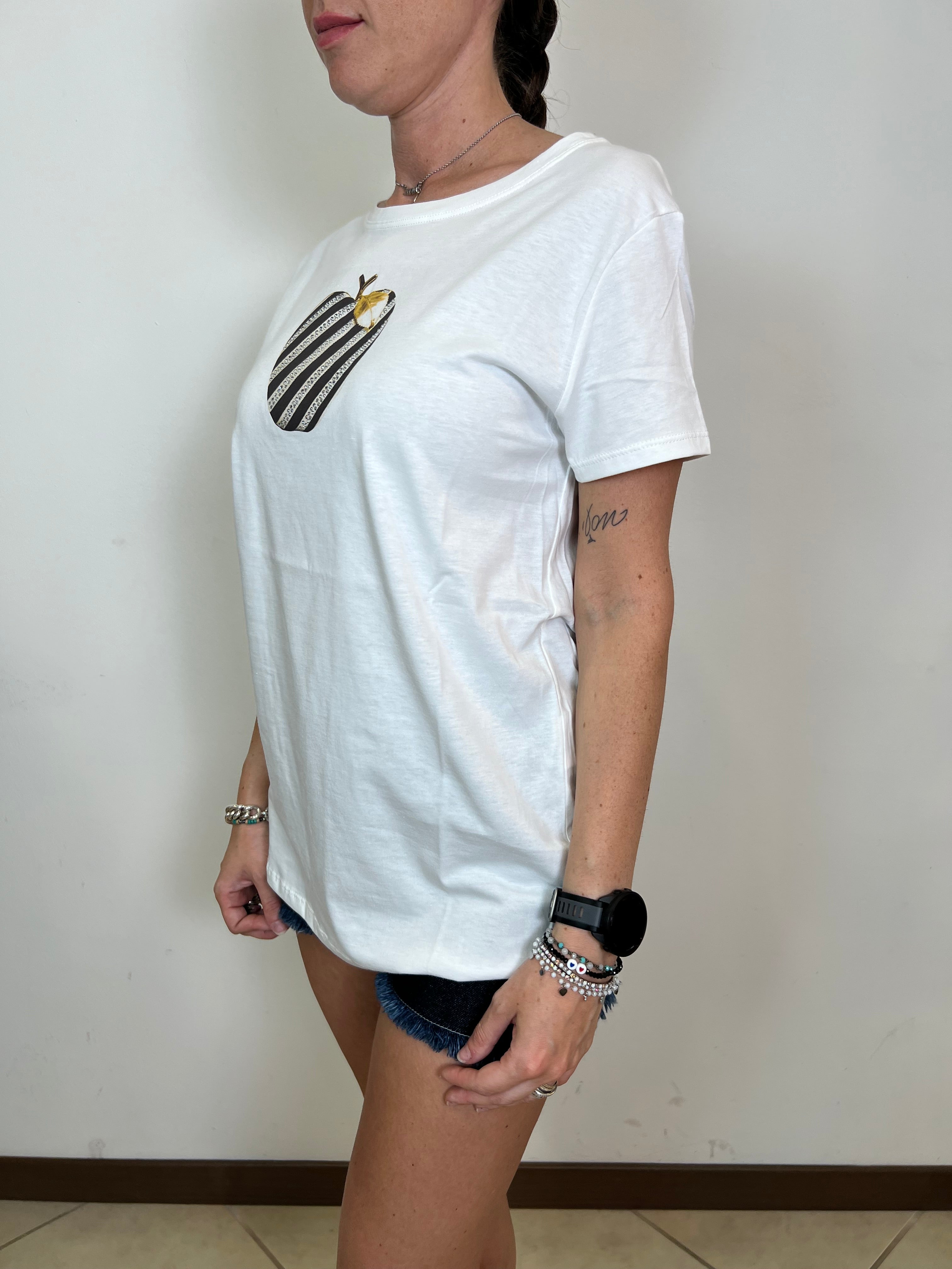 T-shirt mela strass - Vicolo