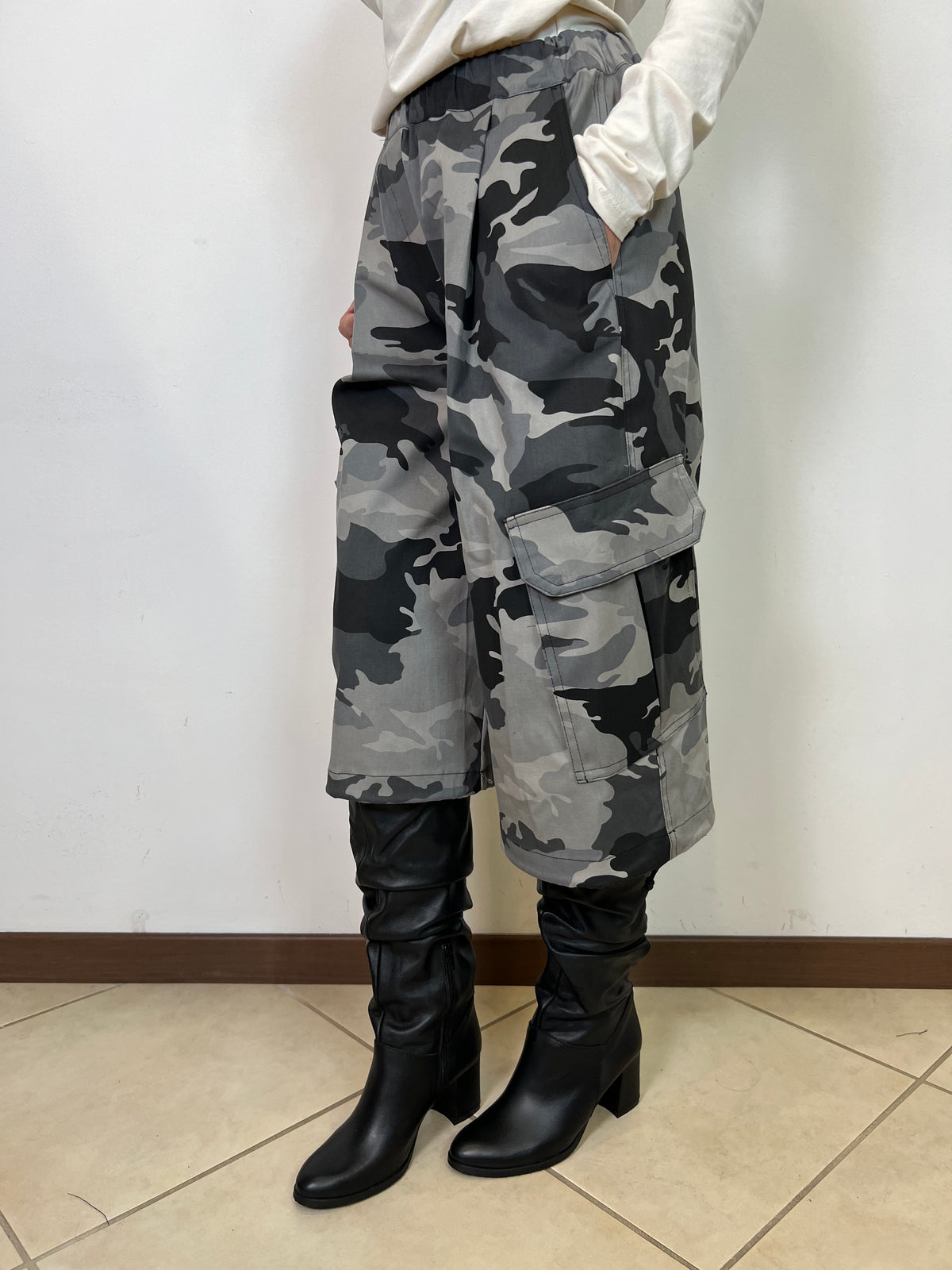 Bermuda camou grigio - Vicolo