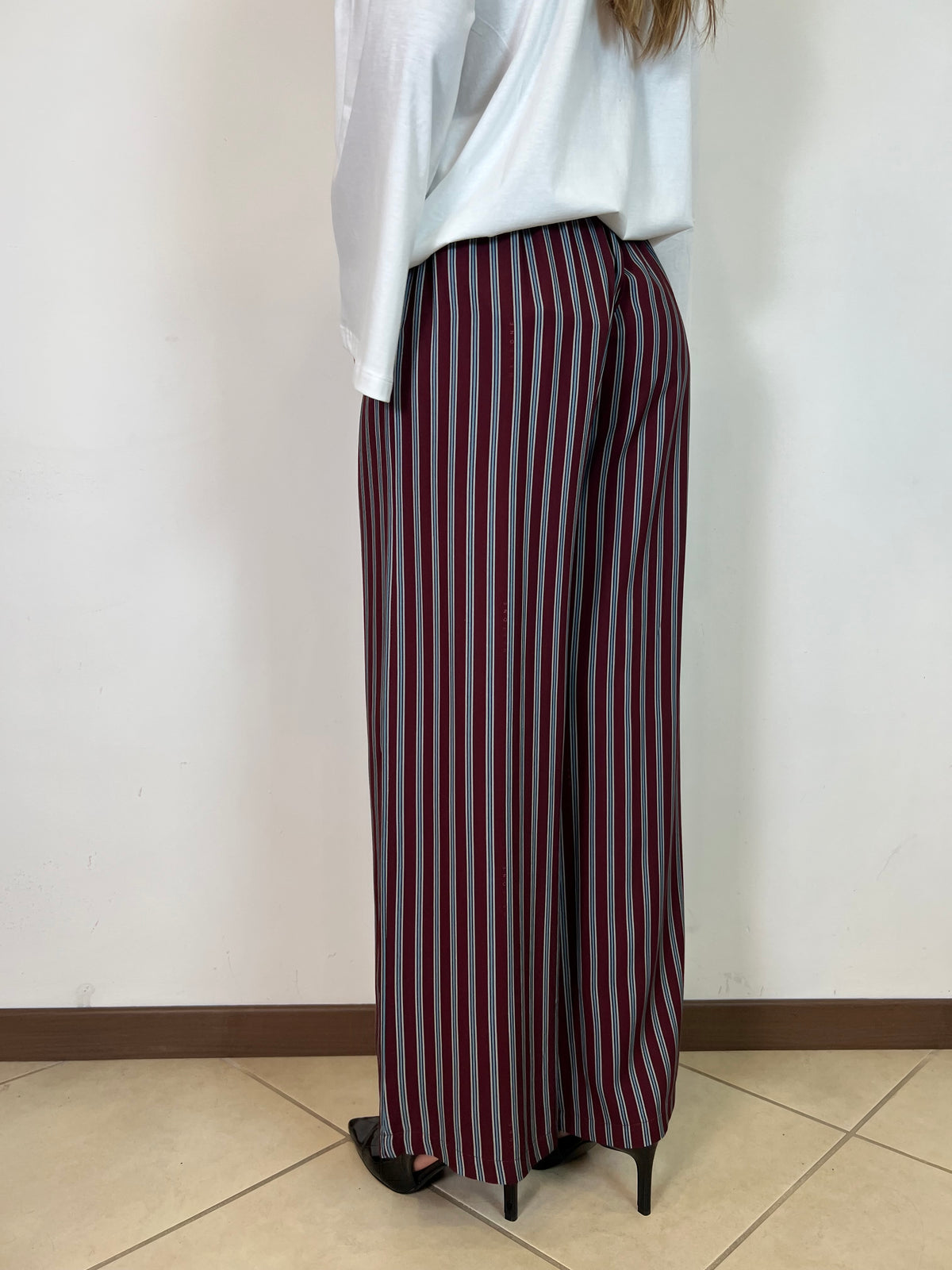 Pantalone righe "Nomad" verde - Haveone