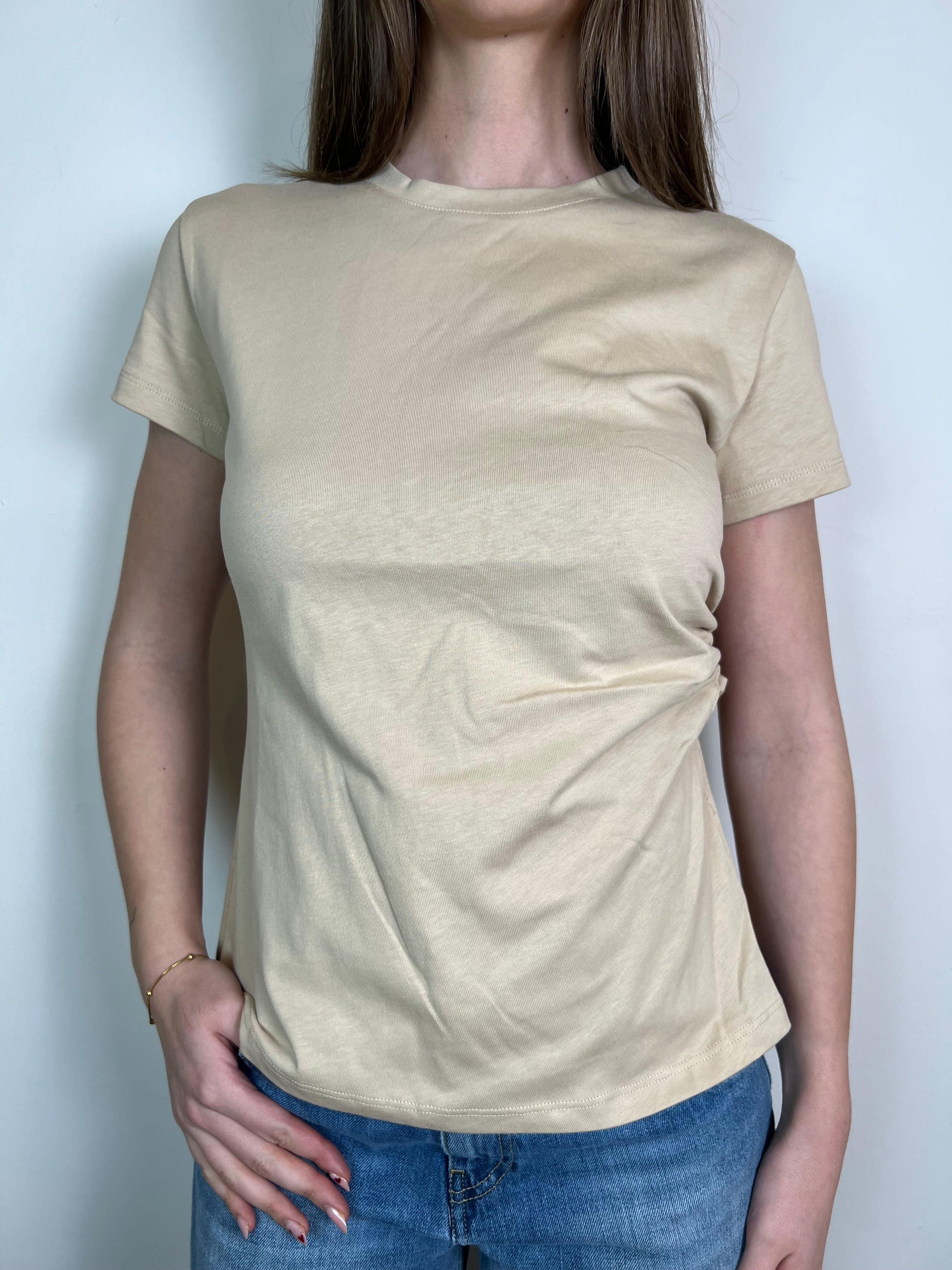 T-shirt nodo e spacco laterale - Vicolo