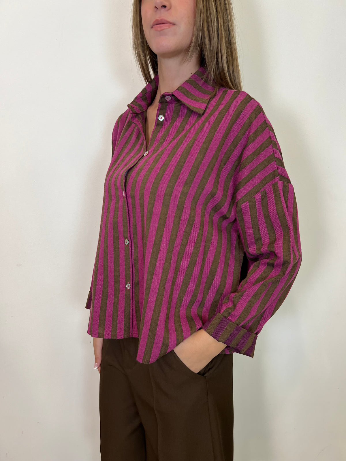 Camicia righe corta - Haveone