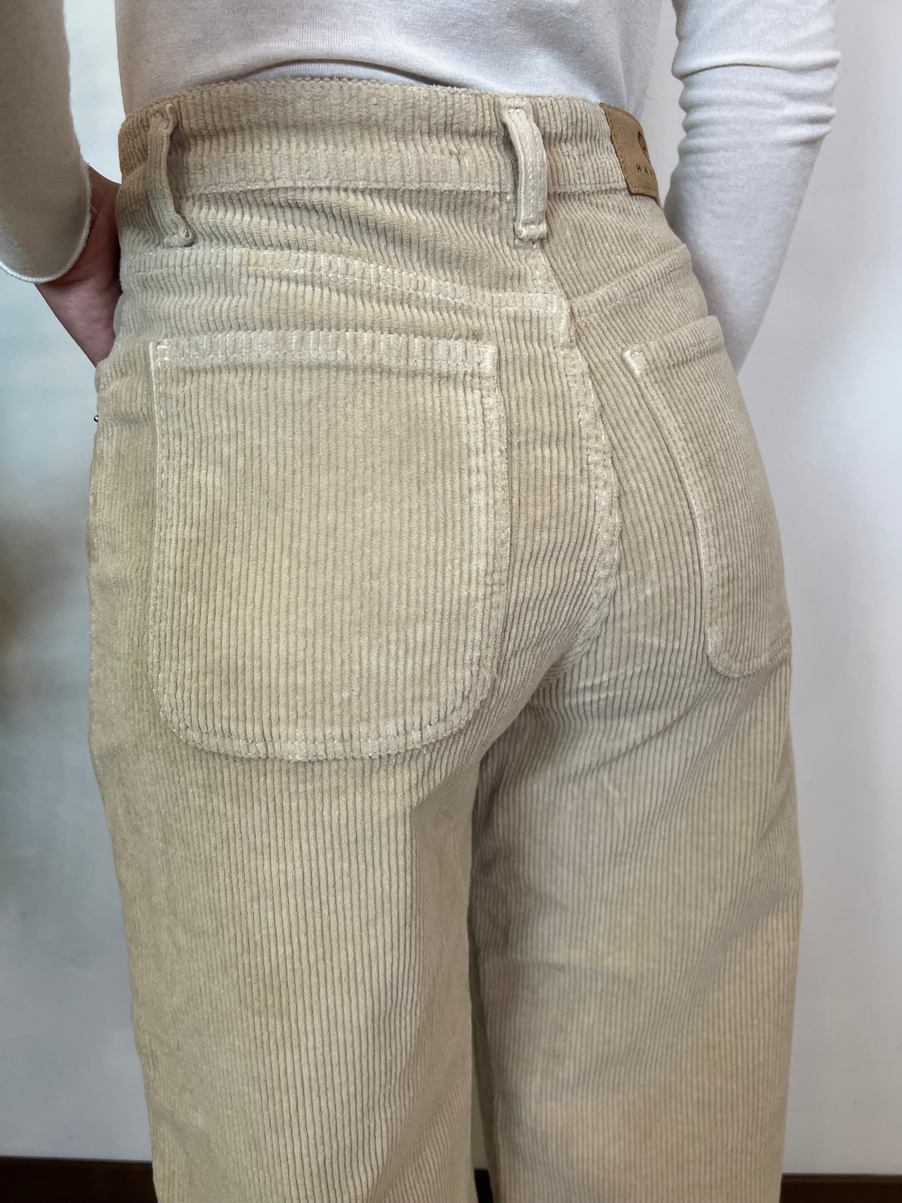 Pantalone Bella velluto mille righe - Haveone