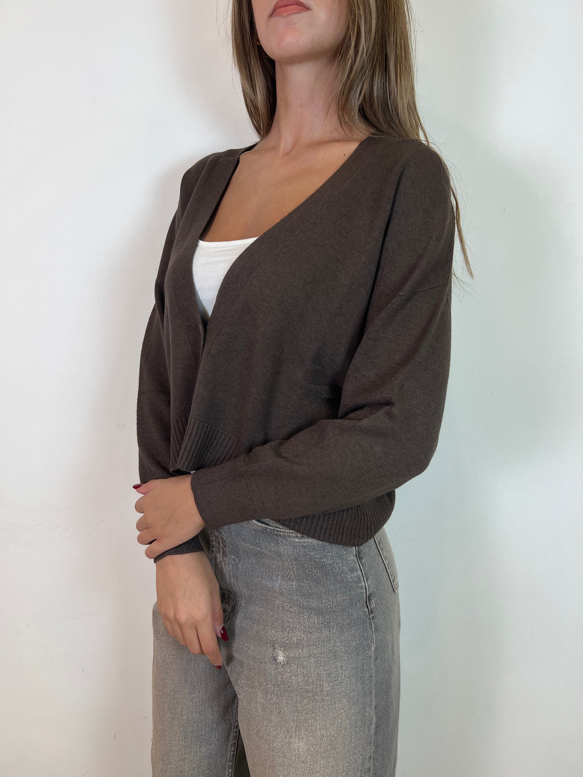 Cardigan over crop - Haveone