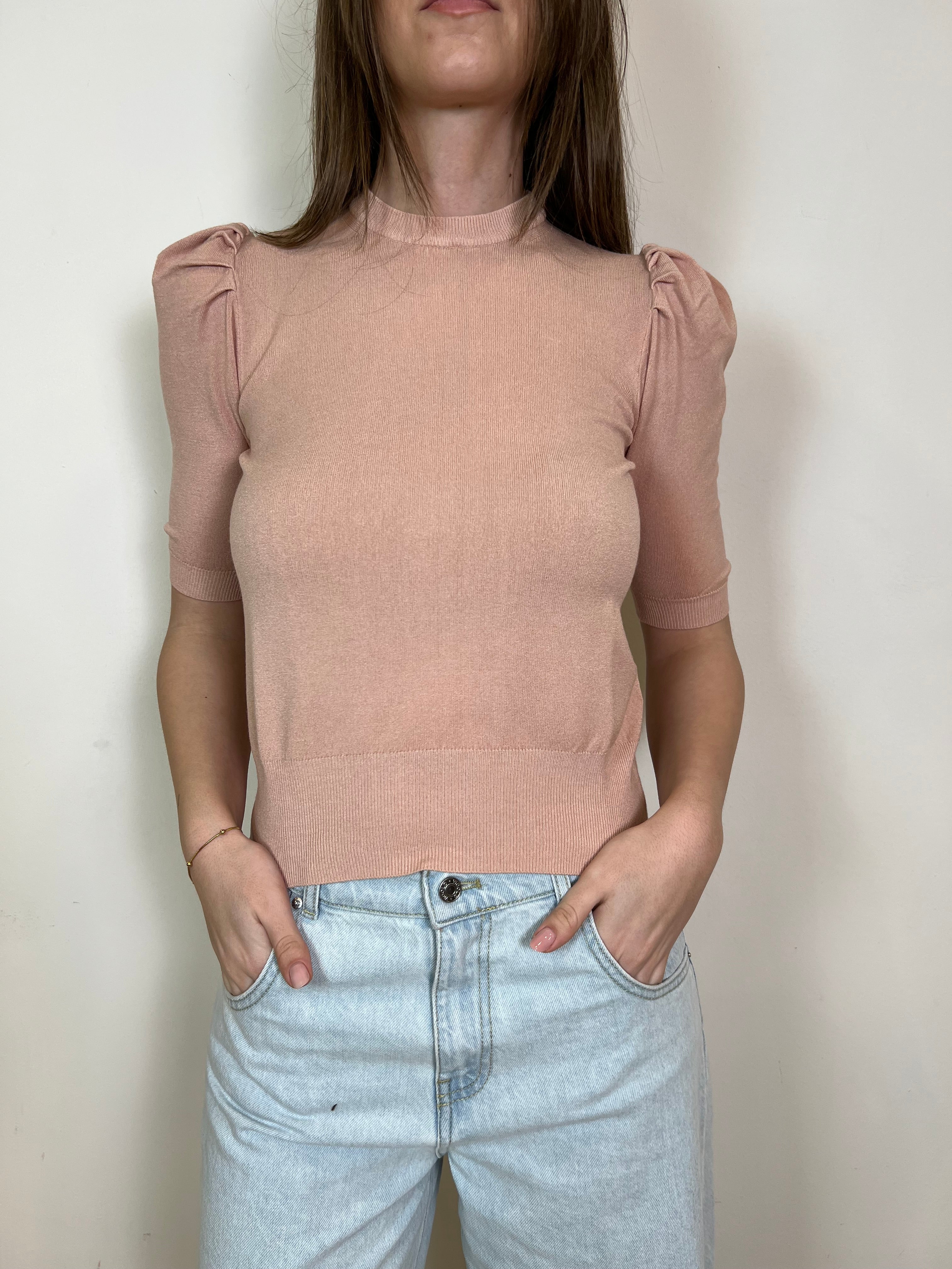 Maglia manica sbuffo tre quarti - Haveone