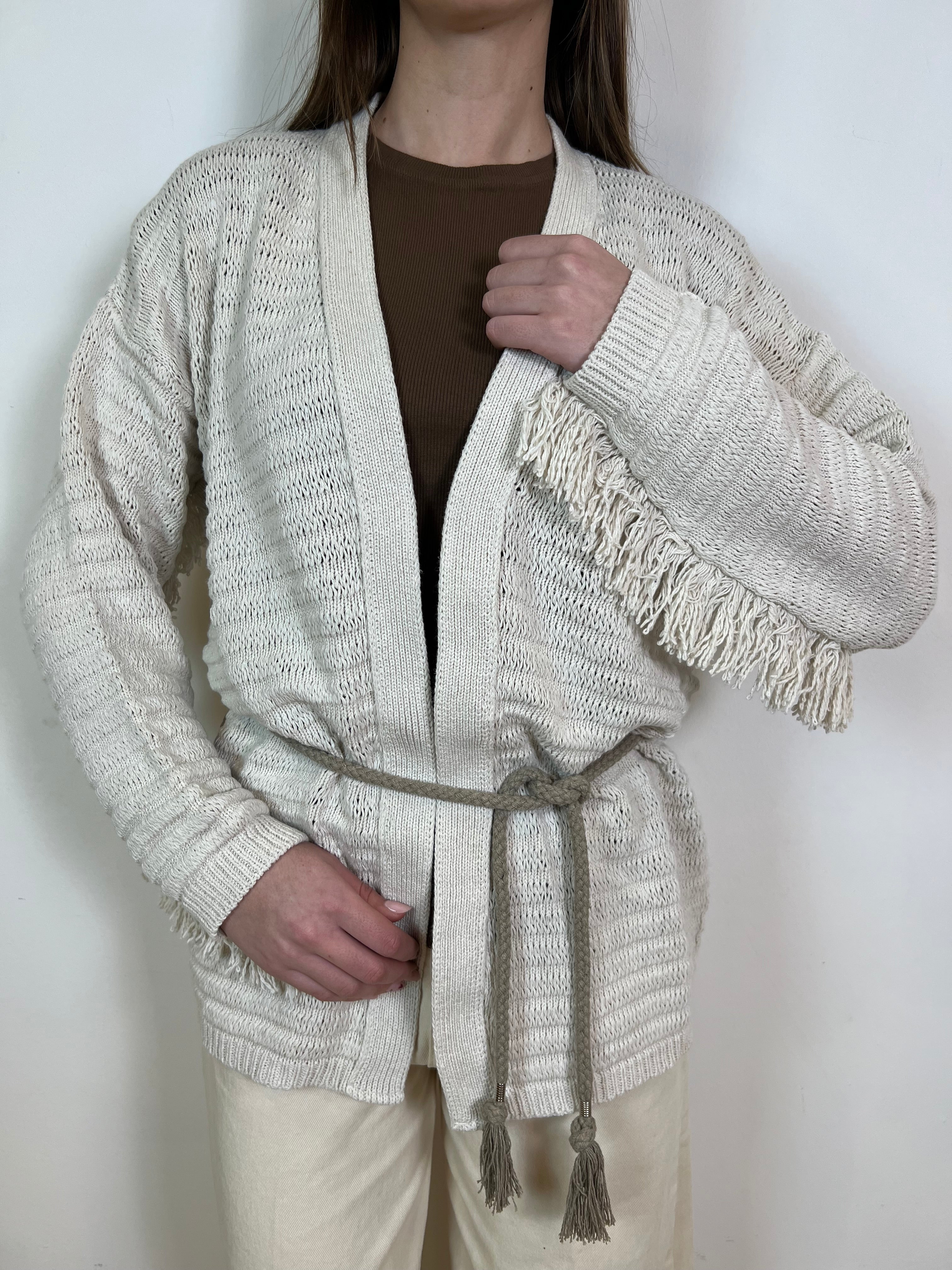 Cardigan frange - Kontatto