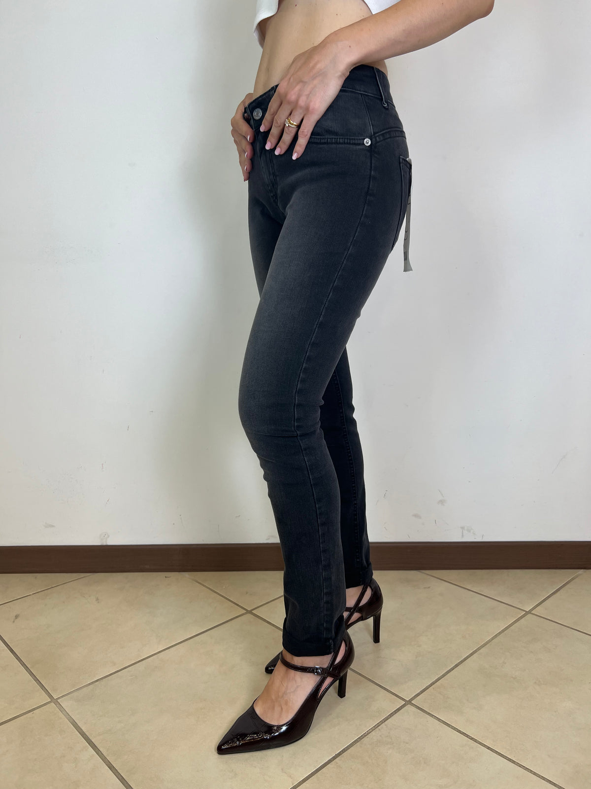 Jeans Adele nero - Haveone