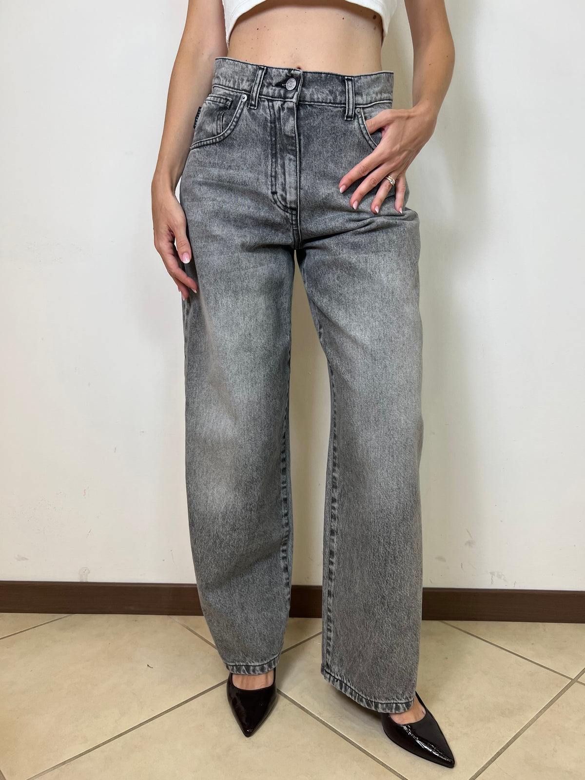 Jeans Bella grigio - Haveone