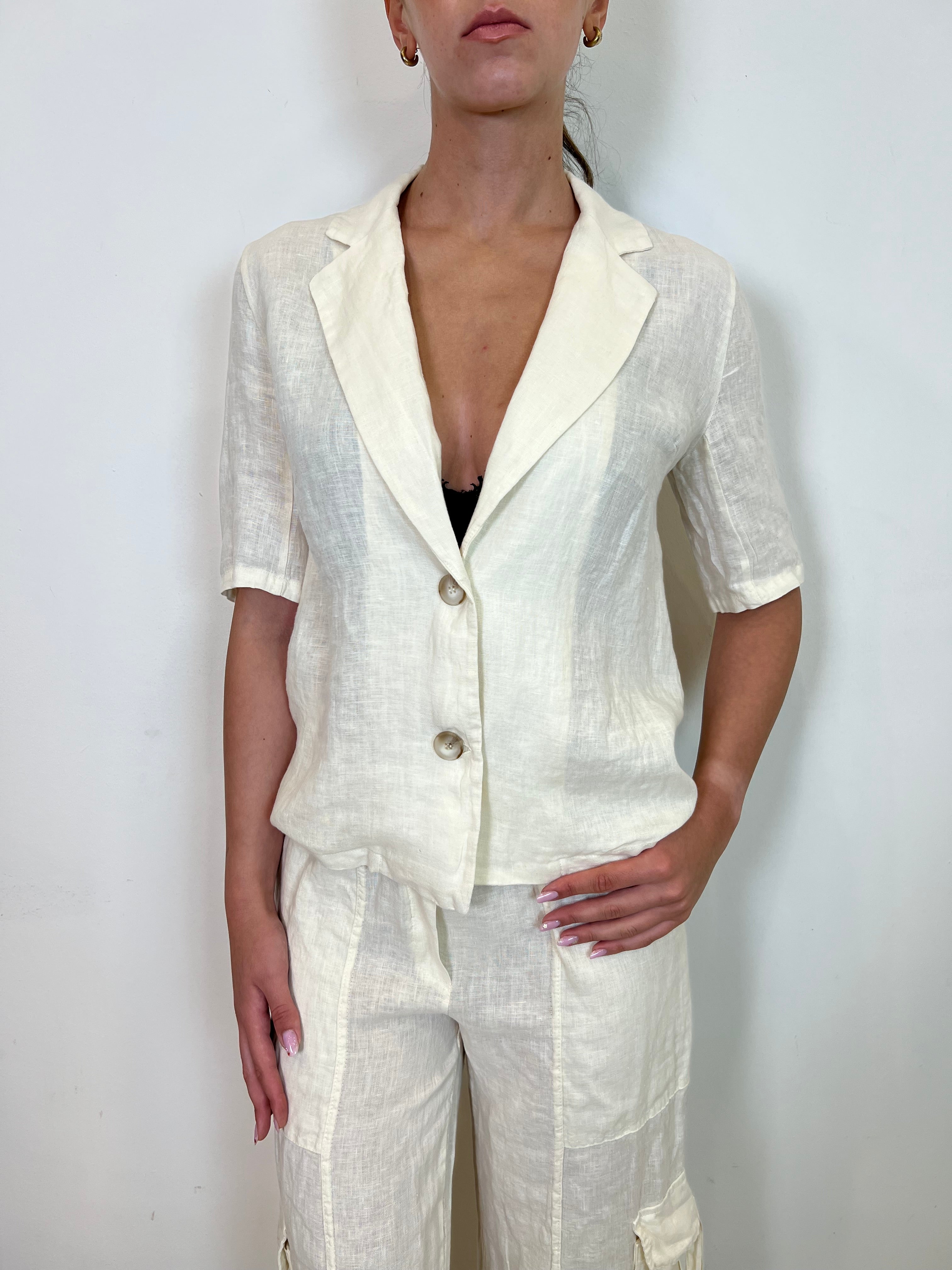 Giacca mezza manica lino - Haveone