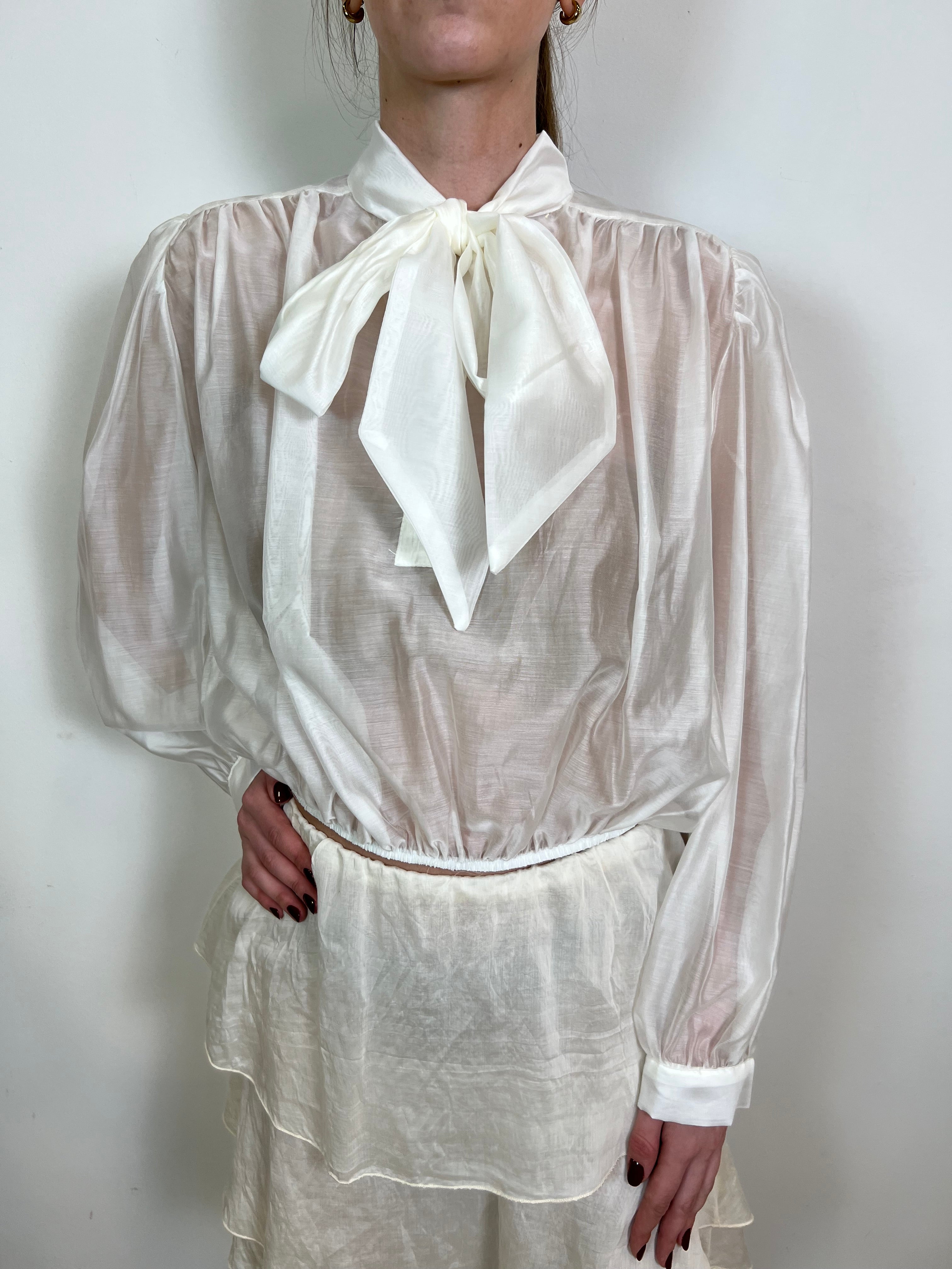 Camicia crop fiocco - Vicolo