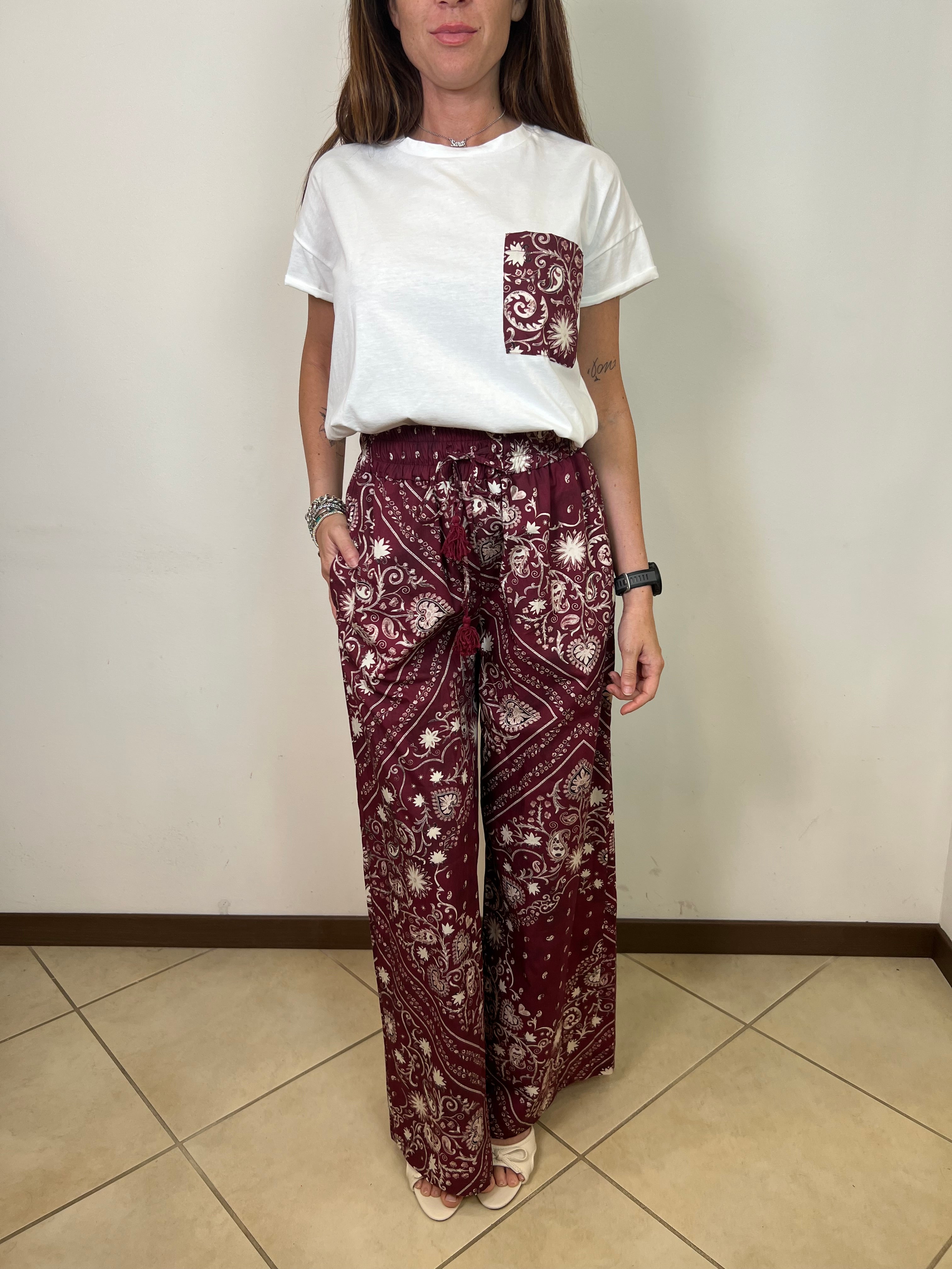 Pantalone stampa bandana India - Tensione In