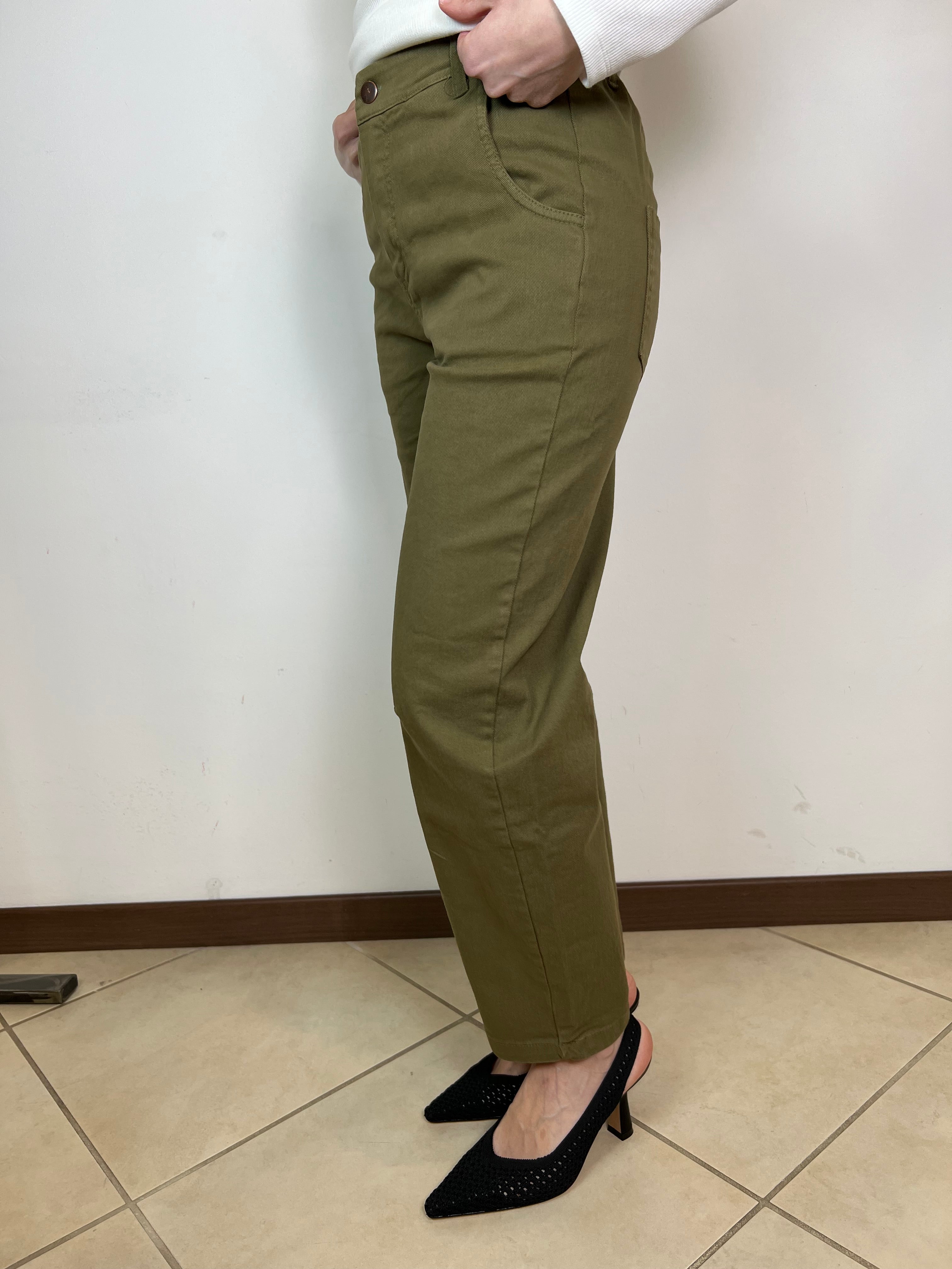 Pantalone barrel elastico dietro - Kontatto