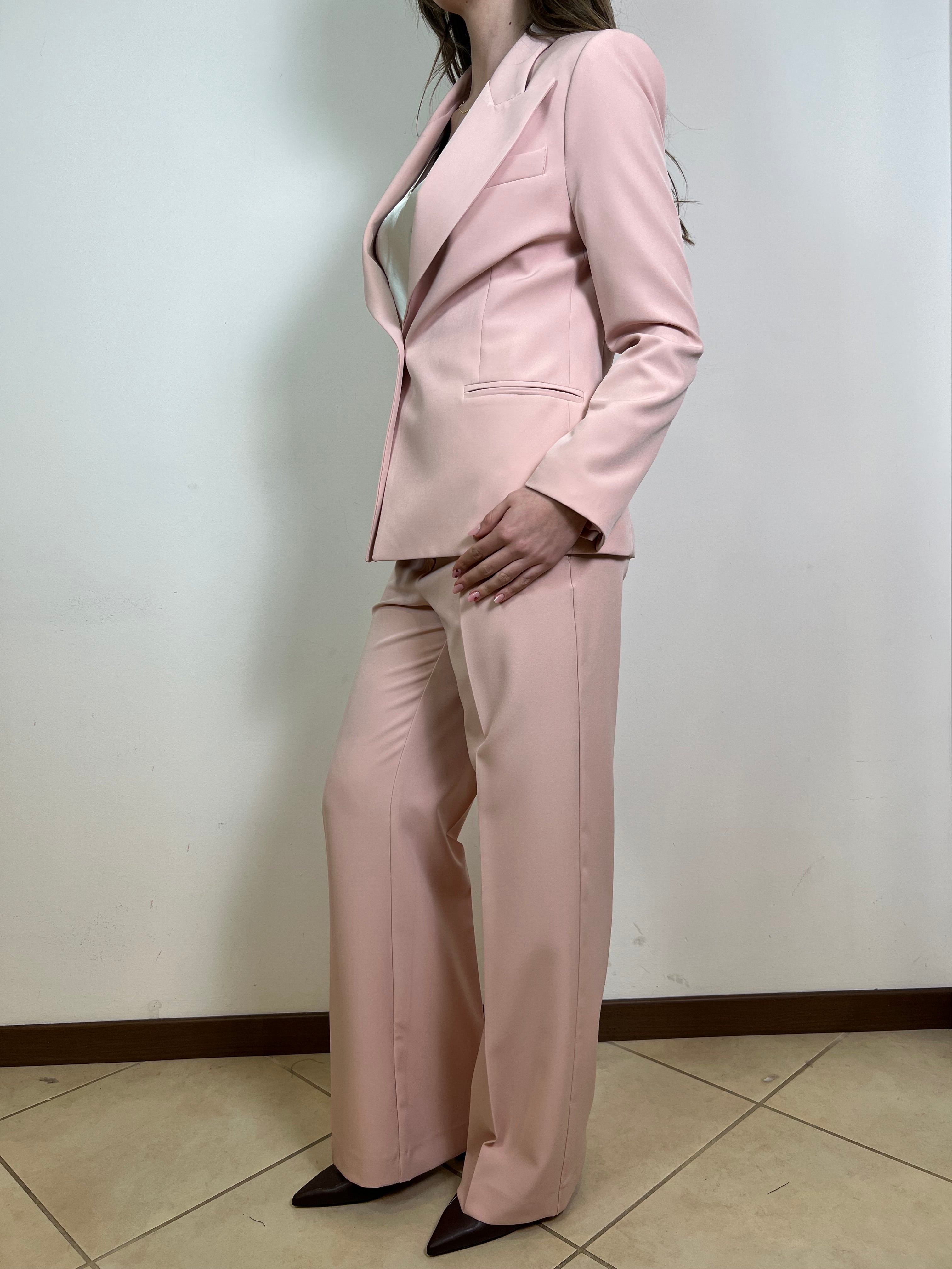 Pantalone gamba dritta rosa - Haveone