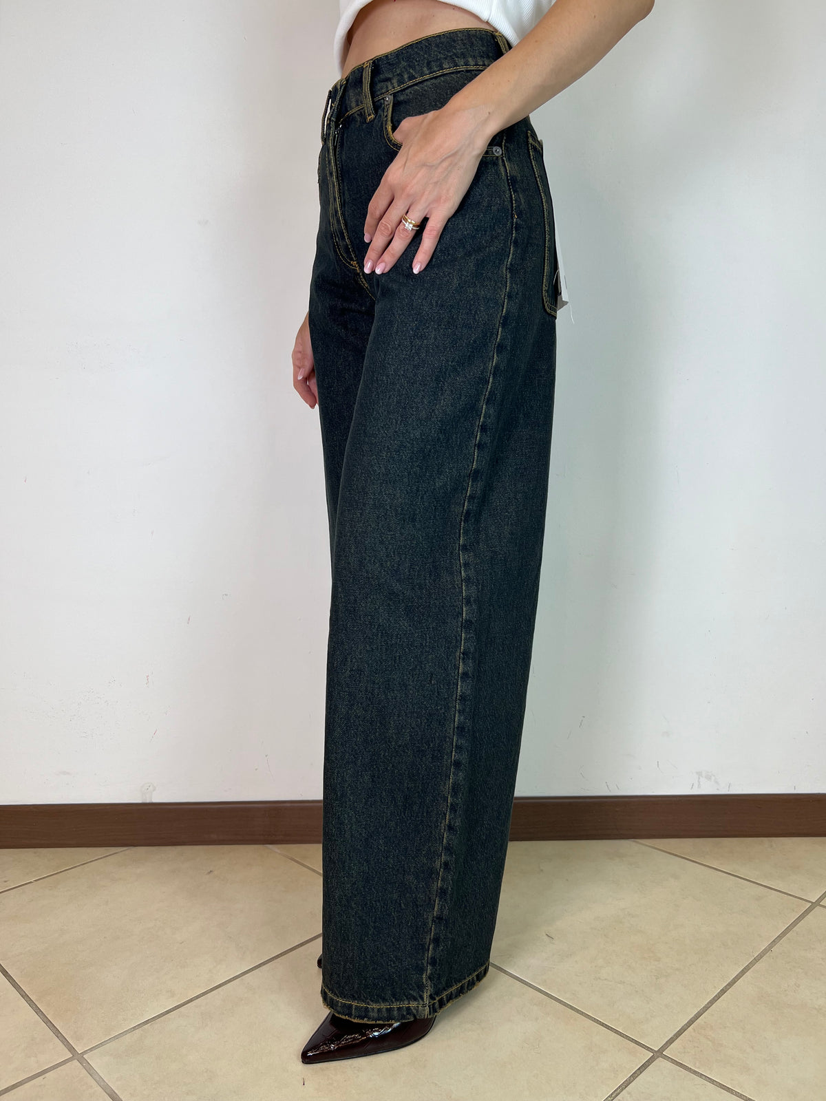 Jeans Bella blu sabbiato - Haveone