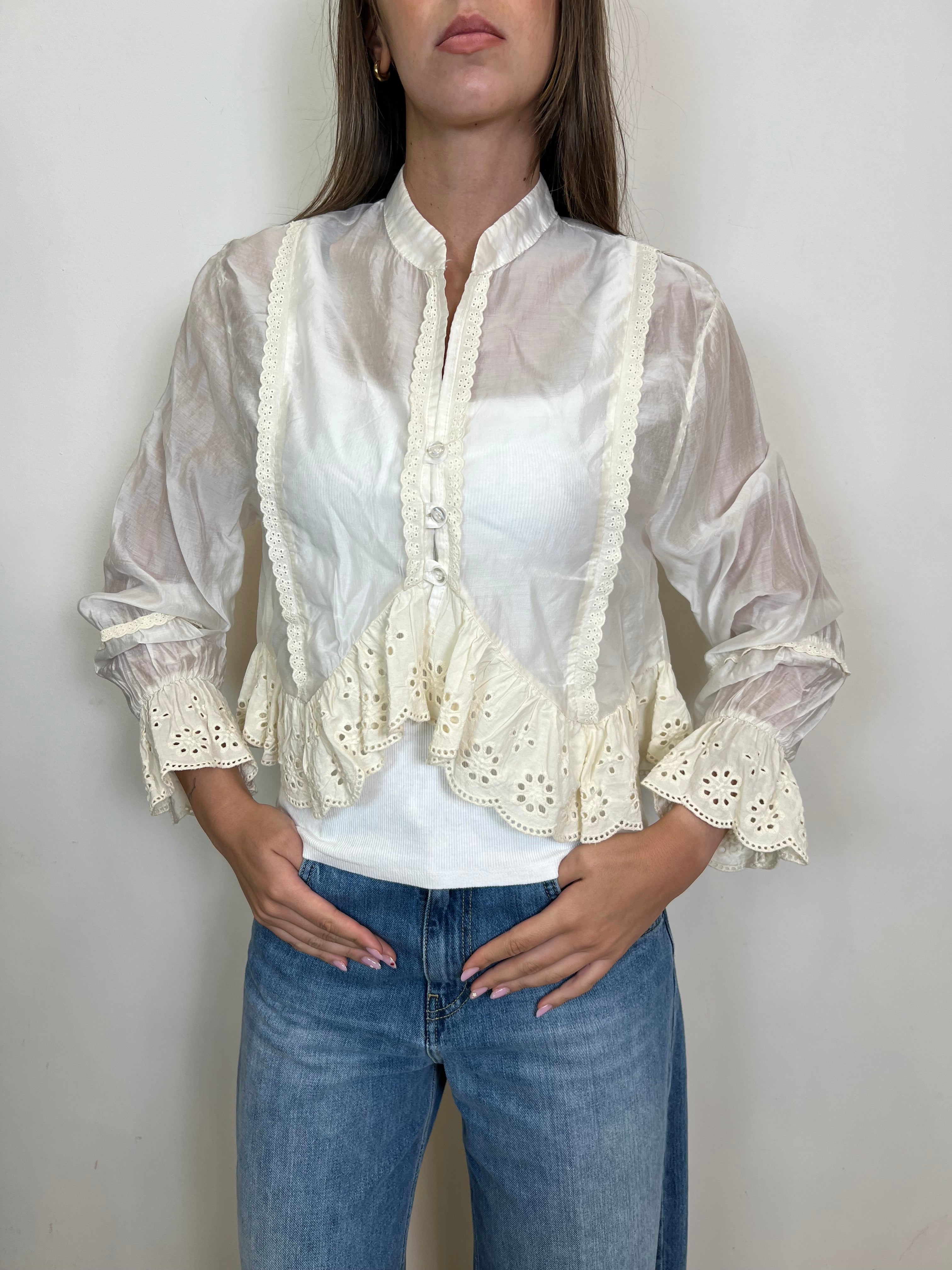 Camicia inserti sangallo - Haveone