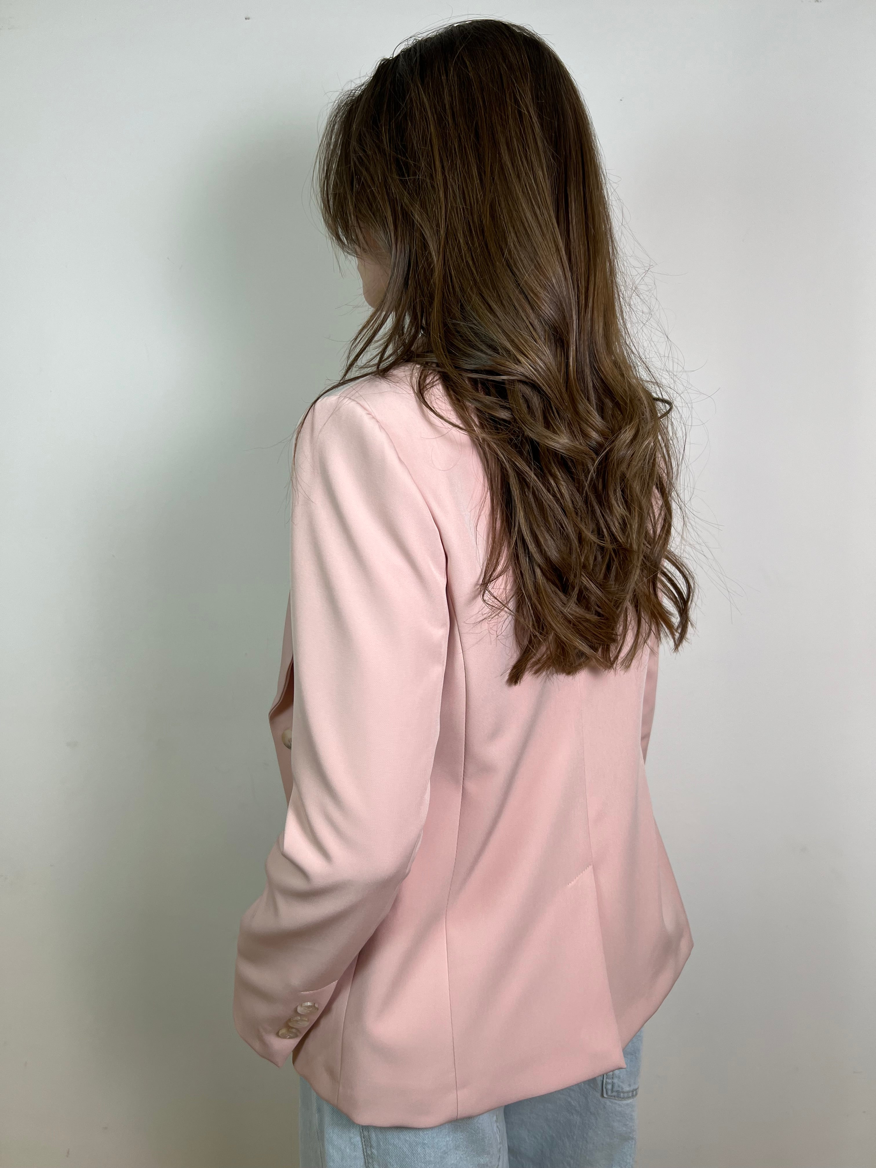 Giacca classica sfiancata rosa - Haveone