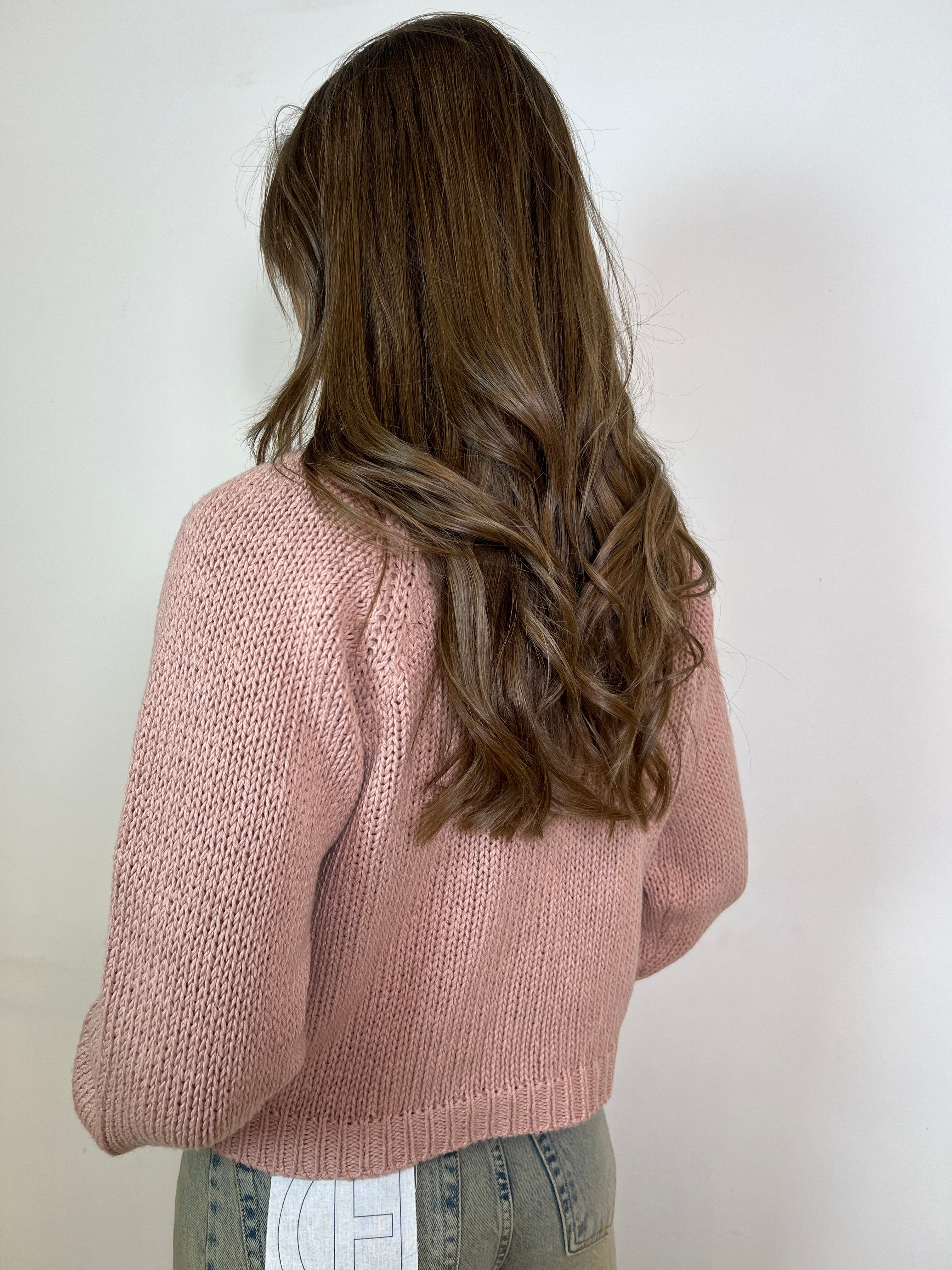 Cardigan bottone gioiello - Haveone