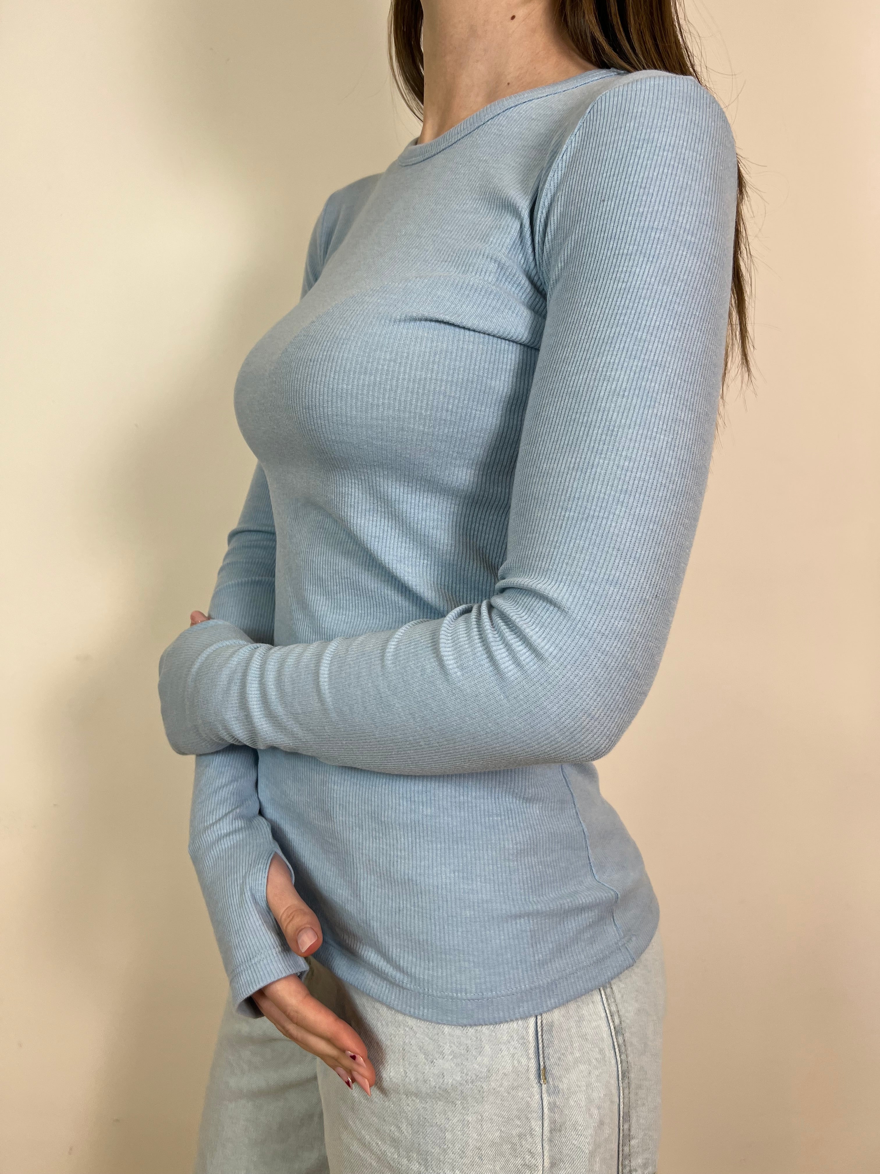 Maglia costina girocollo - Vicolo