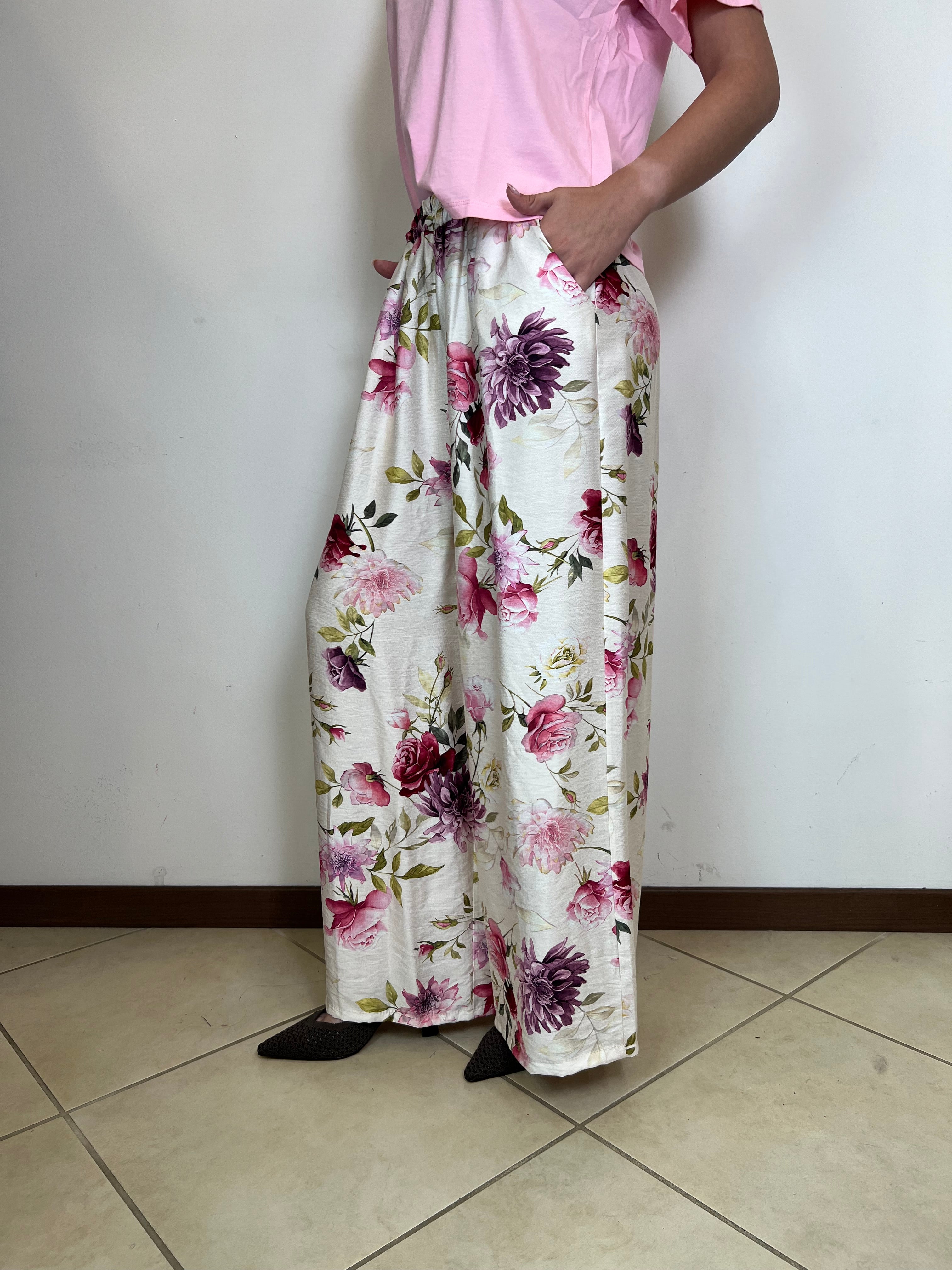 Pantalone fiori - Haveone