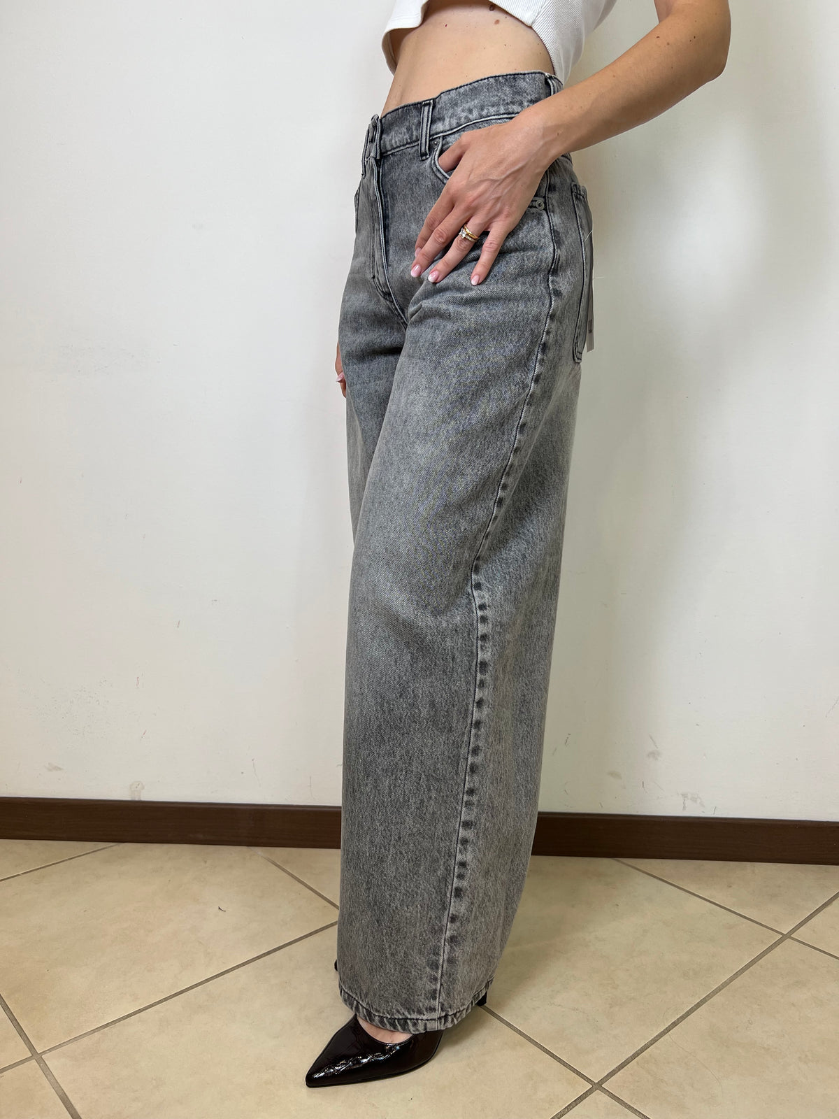 Jeans Bella grigio - Haveone