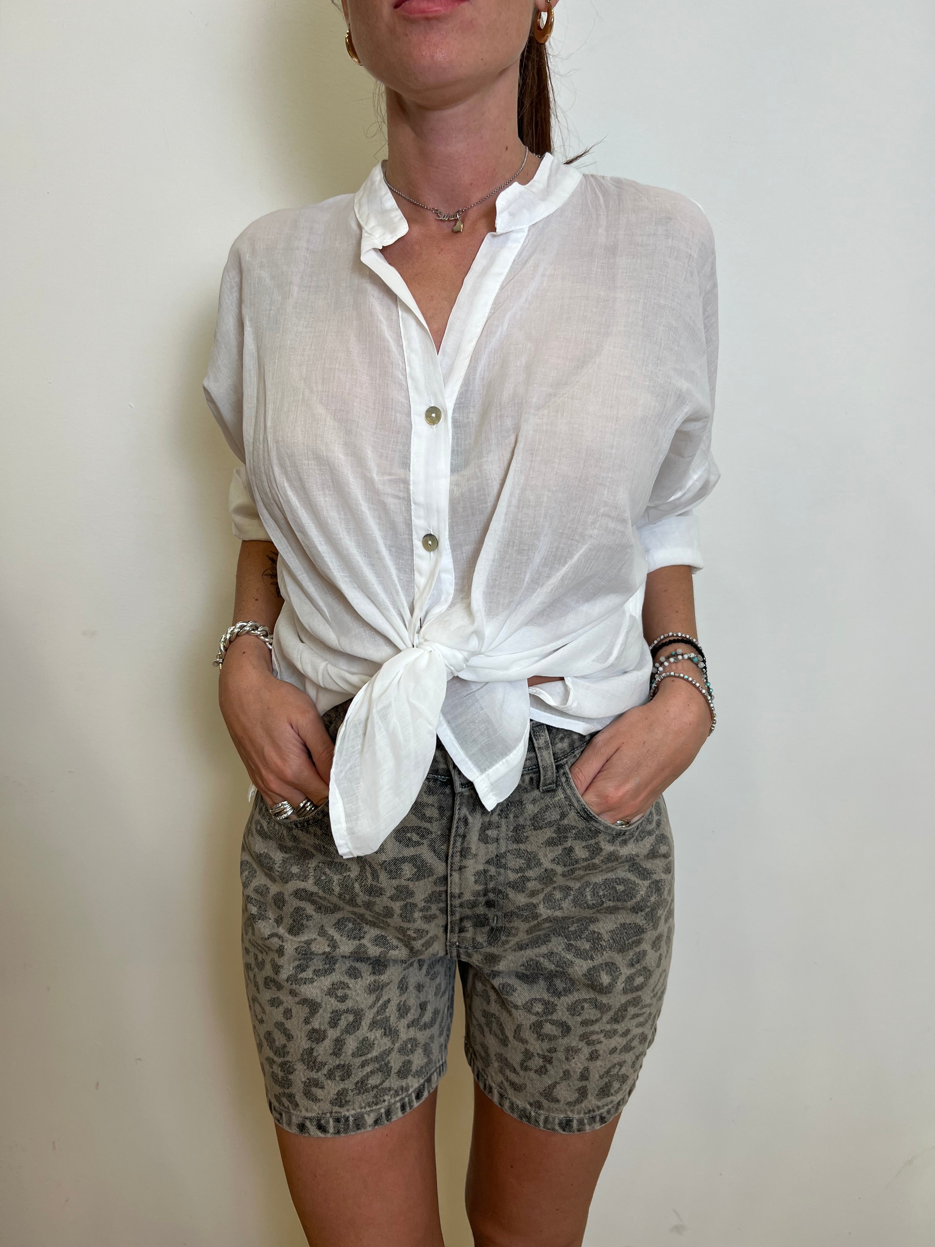 Camicia mussola bianca - Haveone
