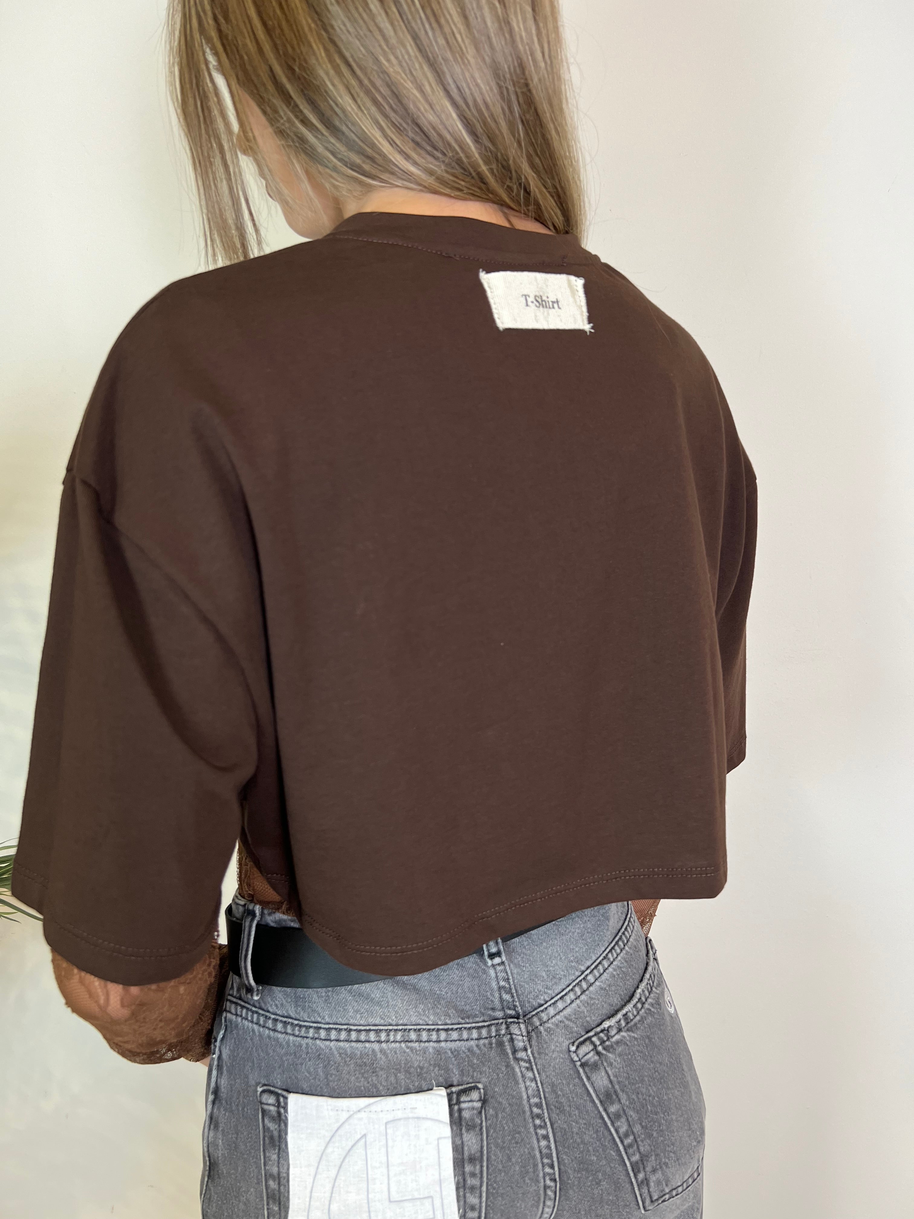 Body pizzo con t-shirt - Haveone