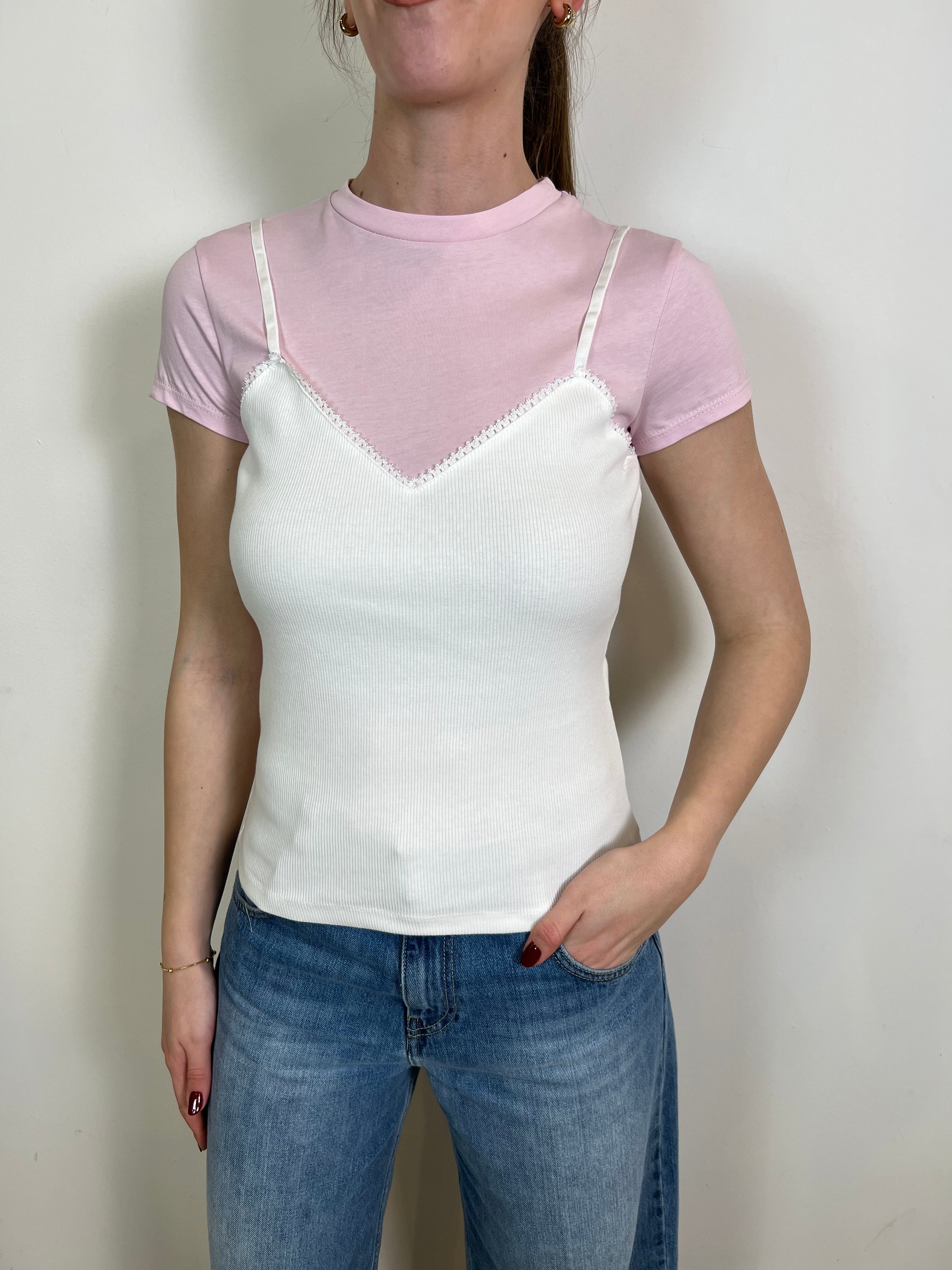 T-shirt con canotta - Haveone