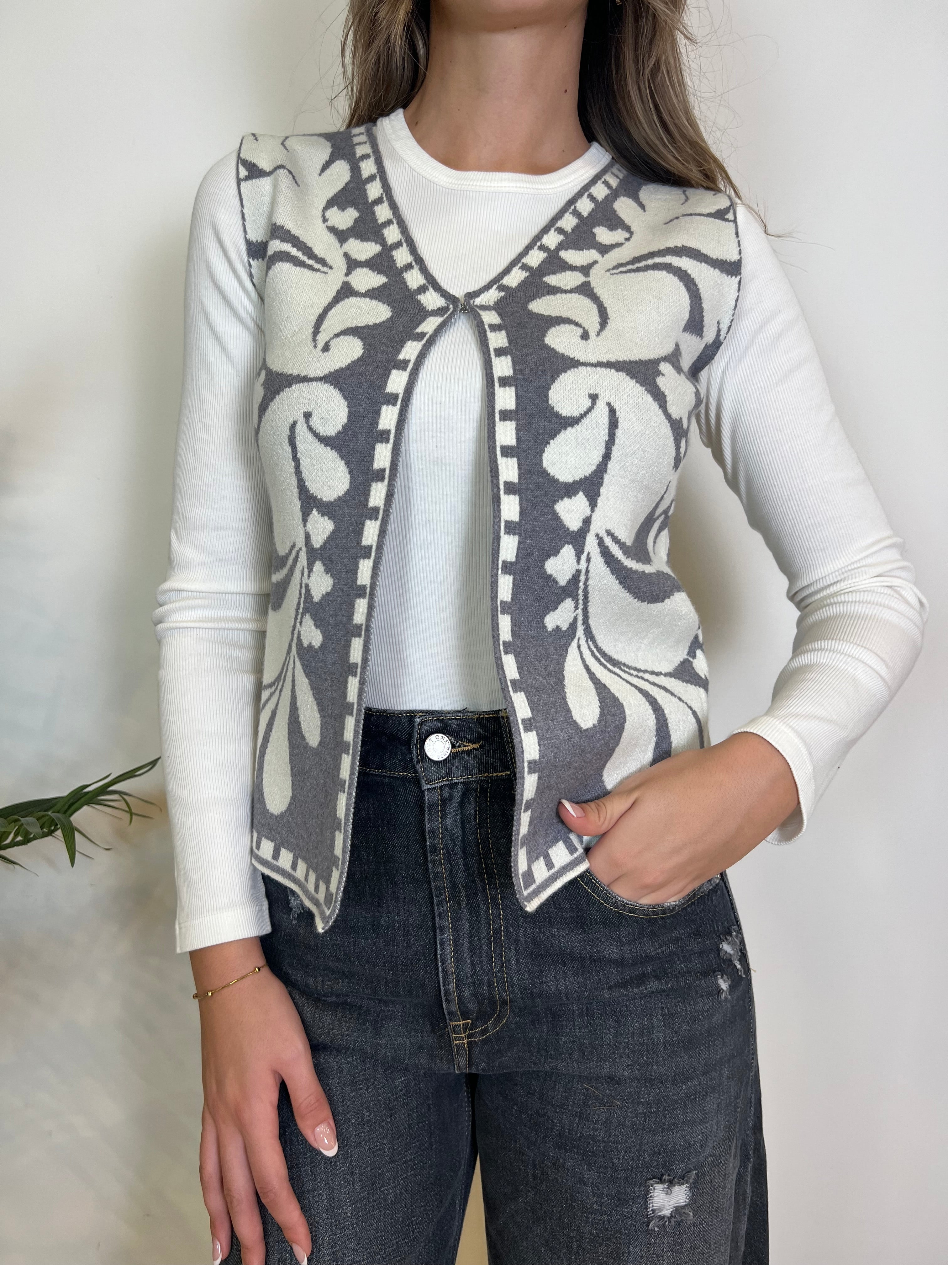 Gilet jacquard - Haveone