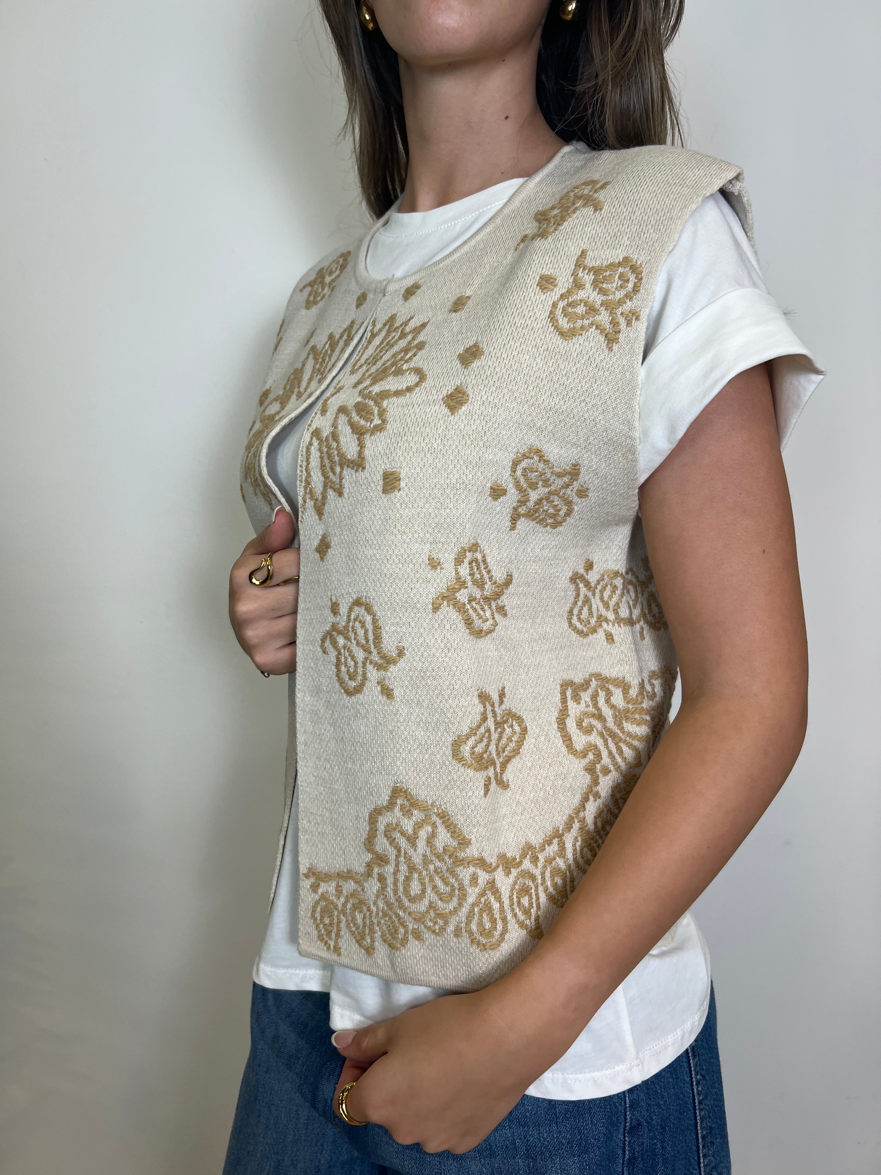 Gilet ricami - TensioneIn