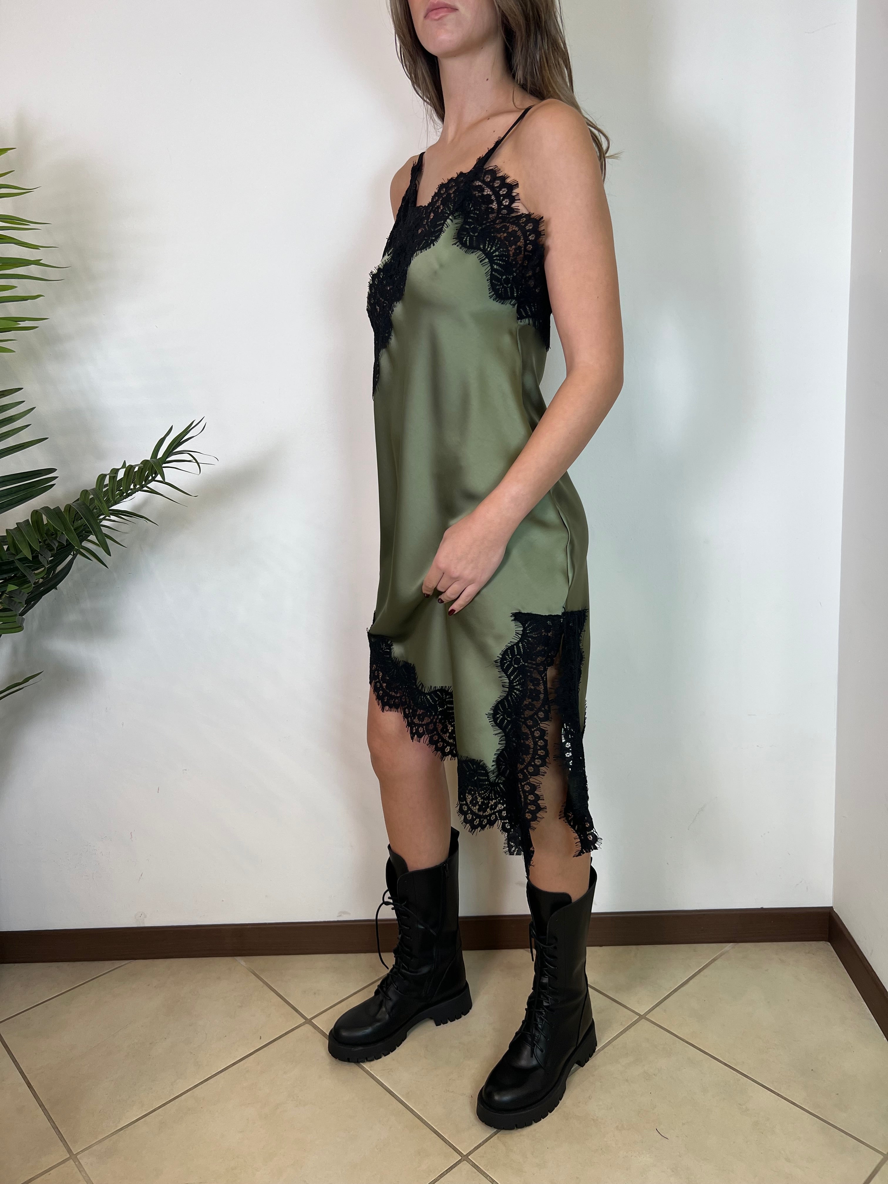 Abito asimmetrico lingerie - Haveone