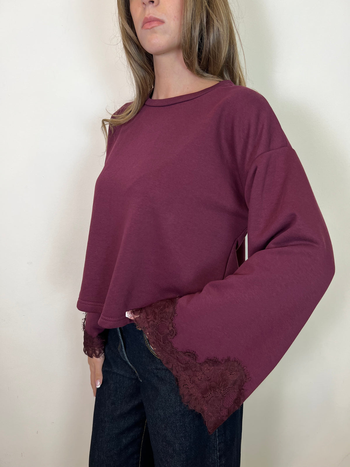 Felpa calla pizzo - Haveone