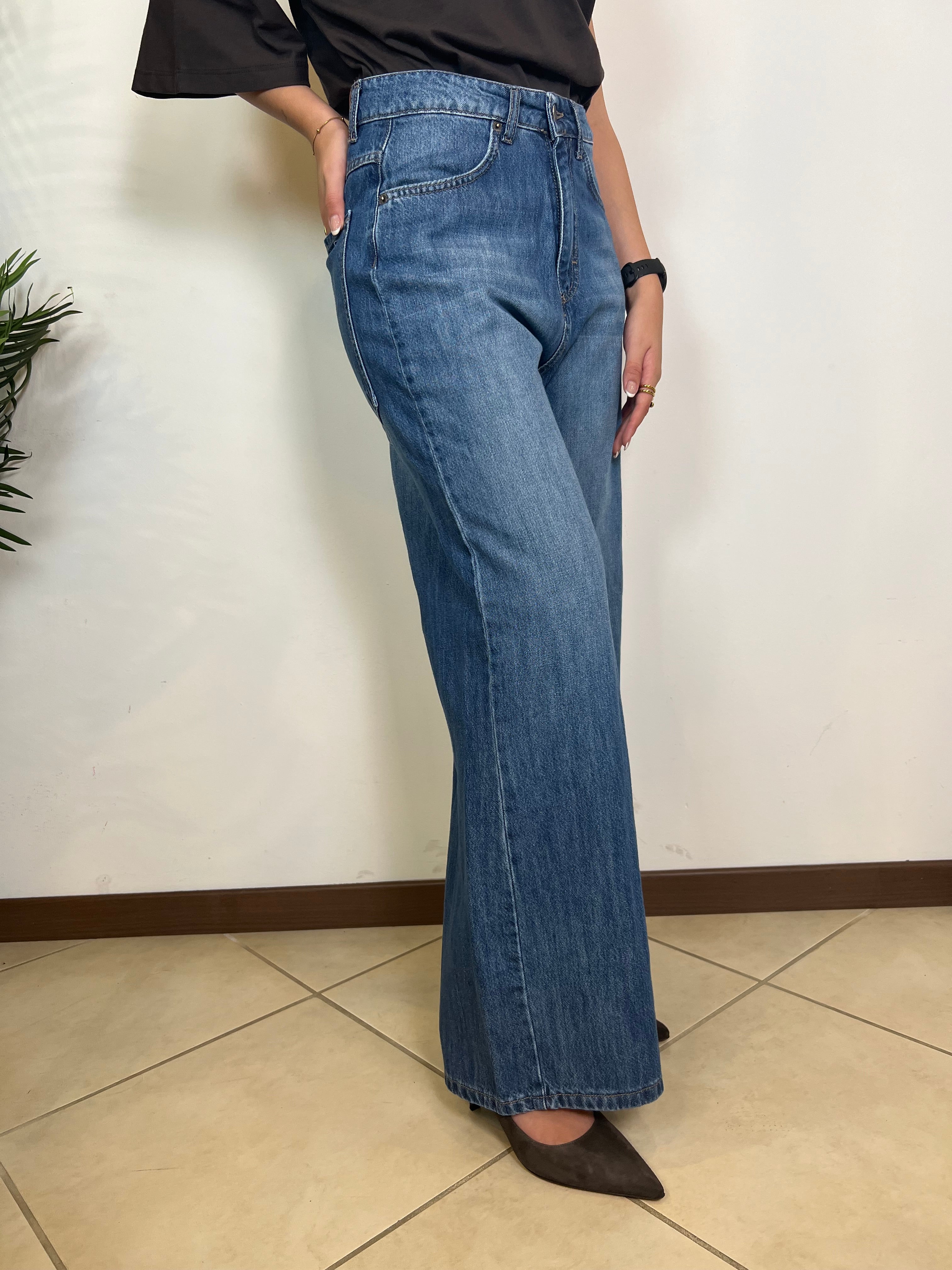 Jeans Giusi superpocket blu - TensioneIn