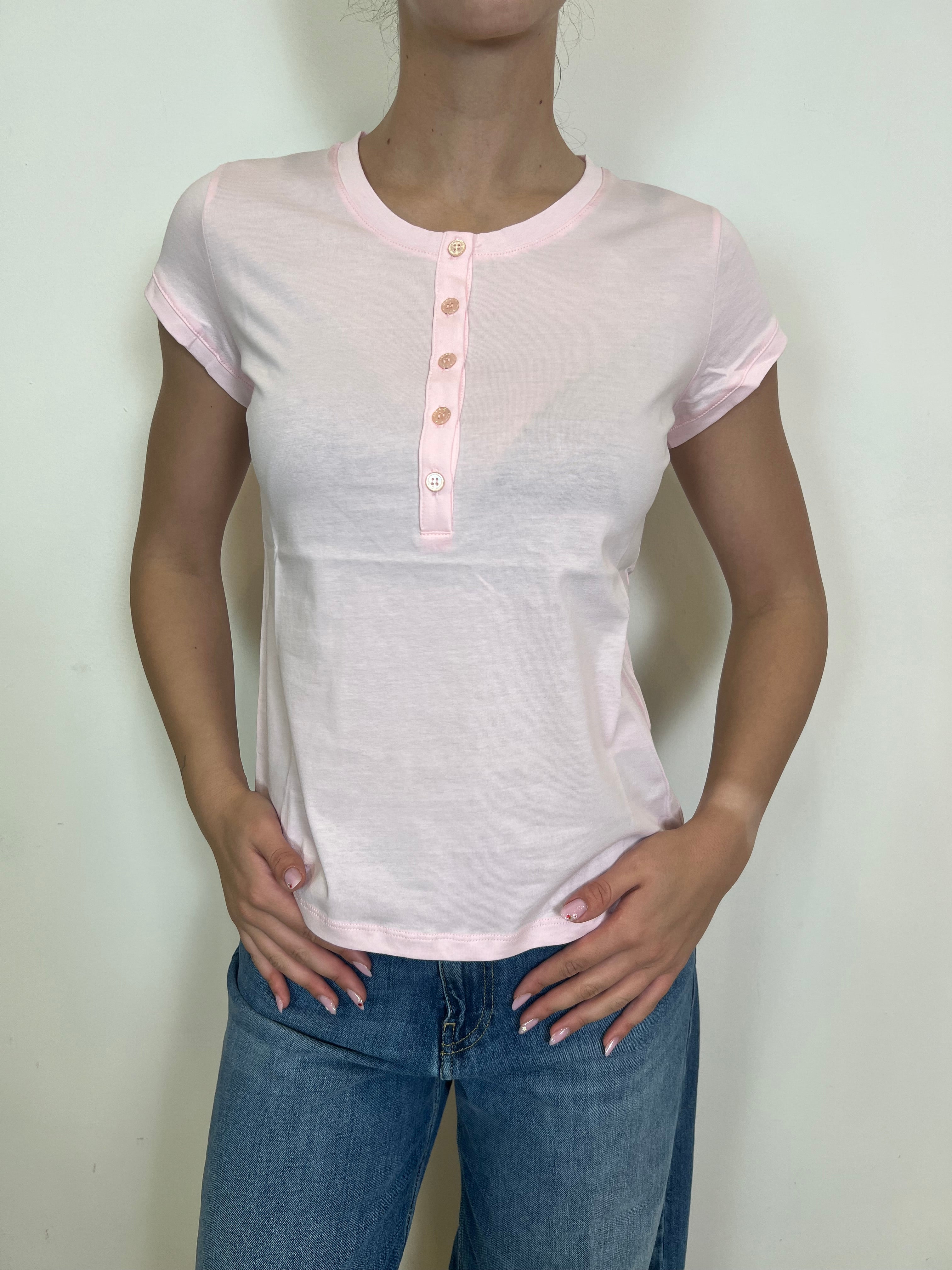 T-shirt serafino cotone - Vicolo