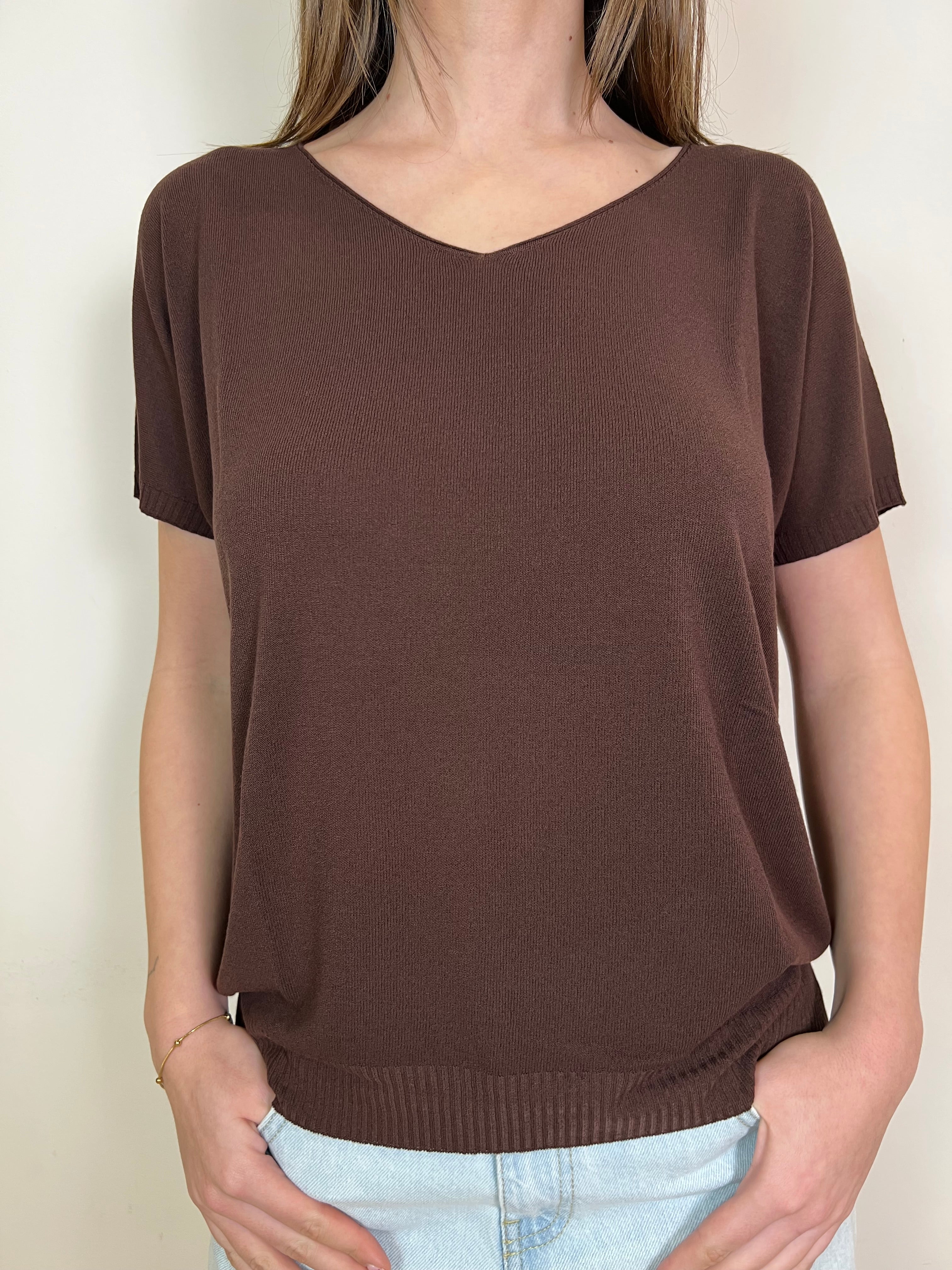 Maglia mezza manica scollo V - Kontatto