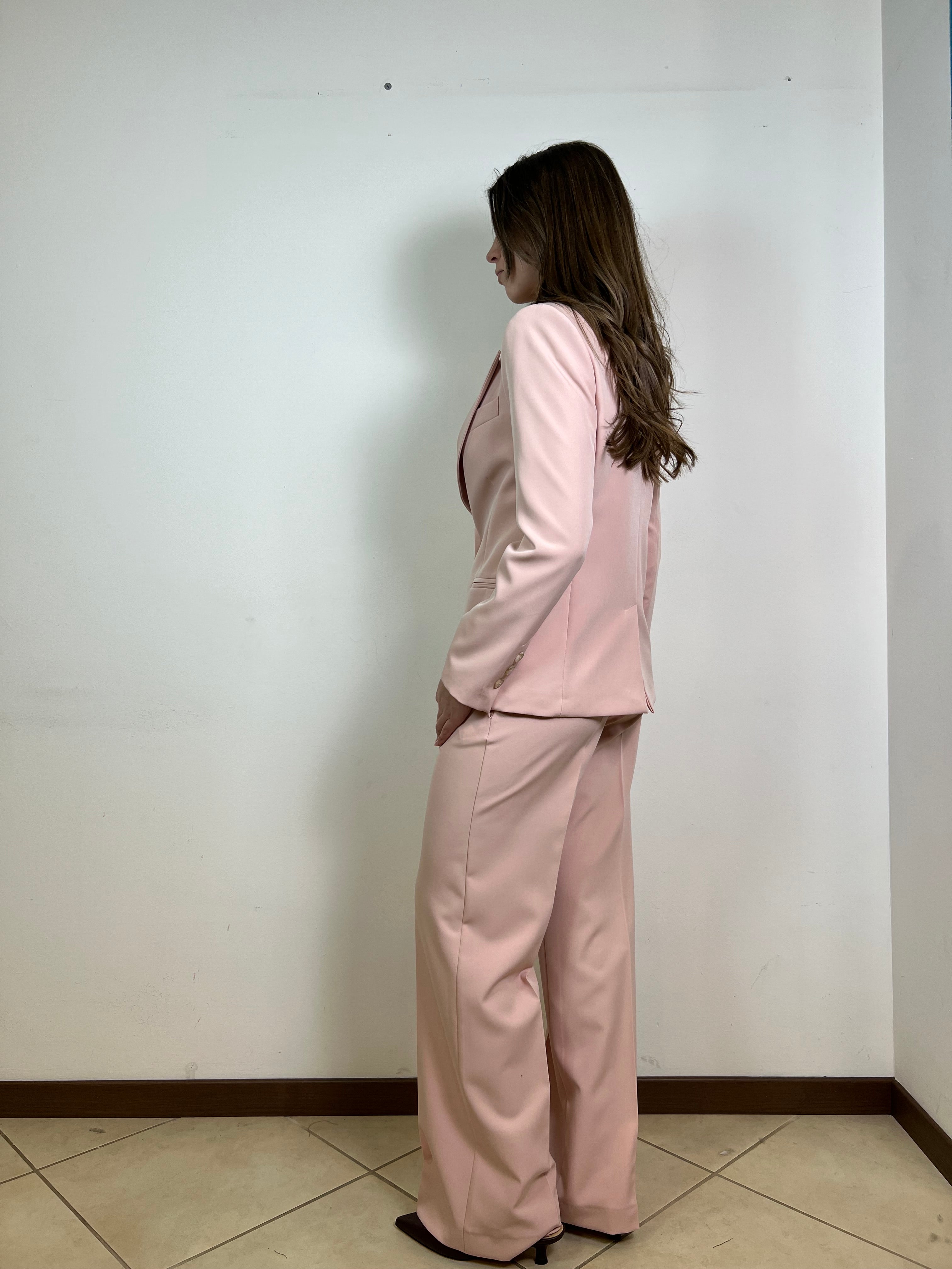 Pantalone gamba dritta rosa - Haveone