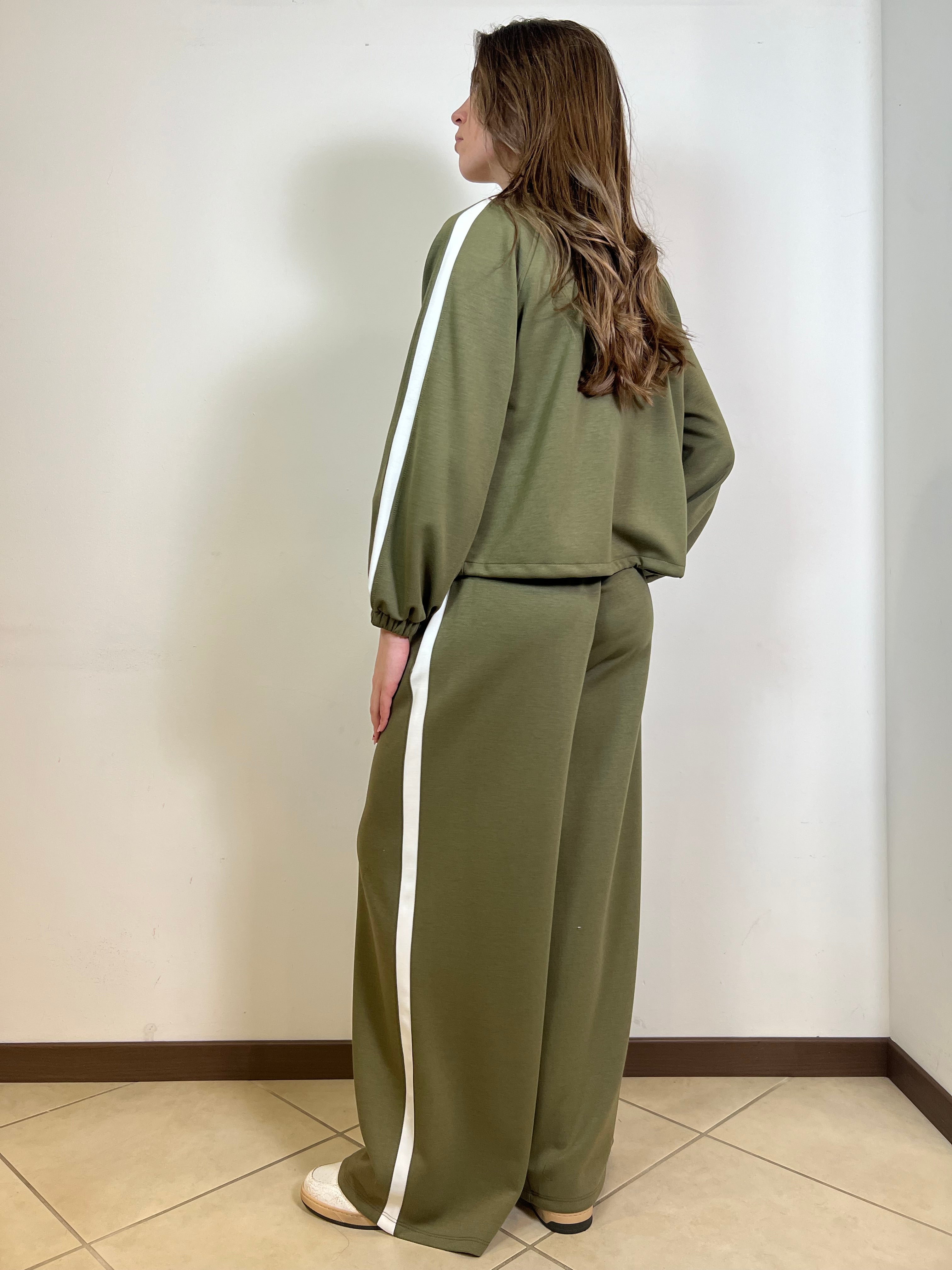 Felpa zip bande laterali - Haveone