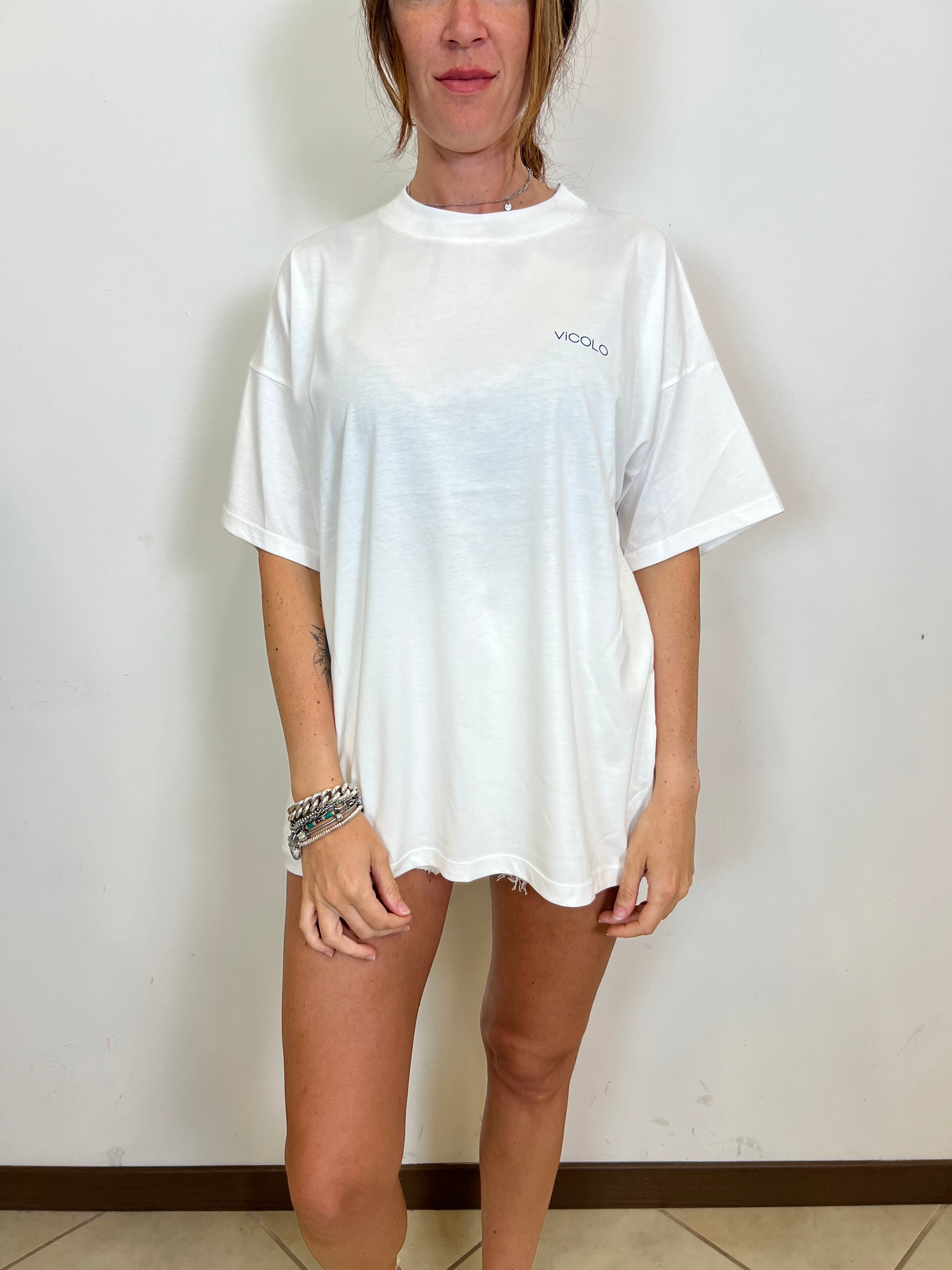T-shirt stampa tropical - Vicolo