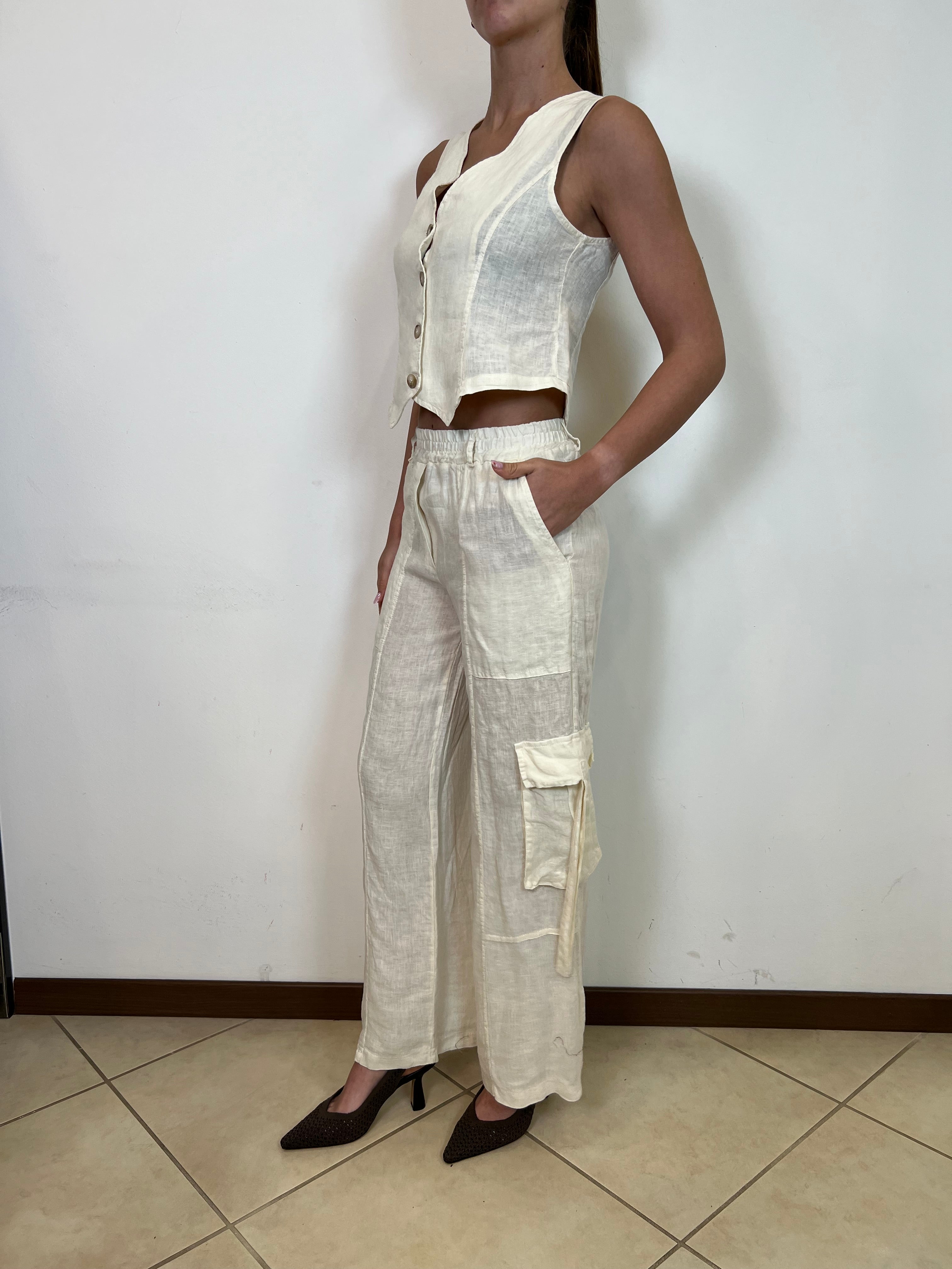 Gilet lino - Haveone