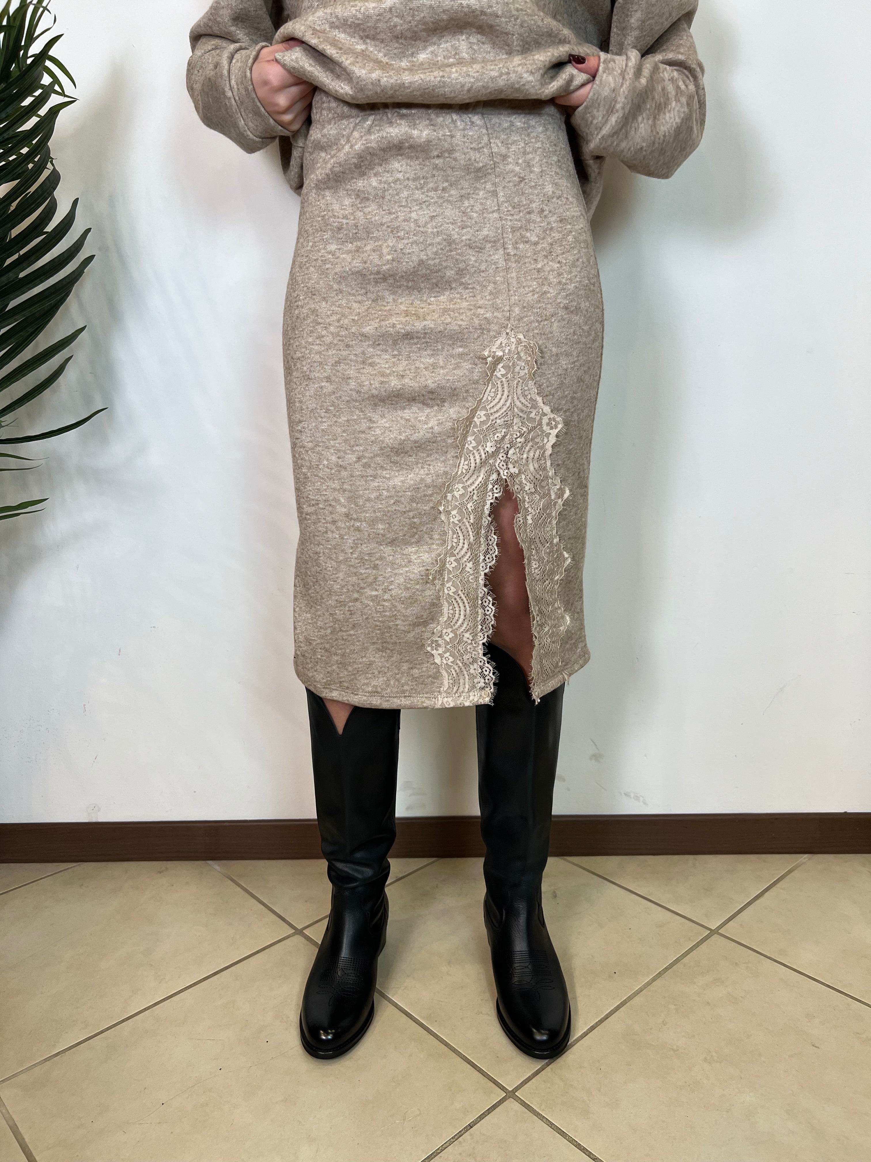 Longuette soft touch pizzo - Haveone