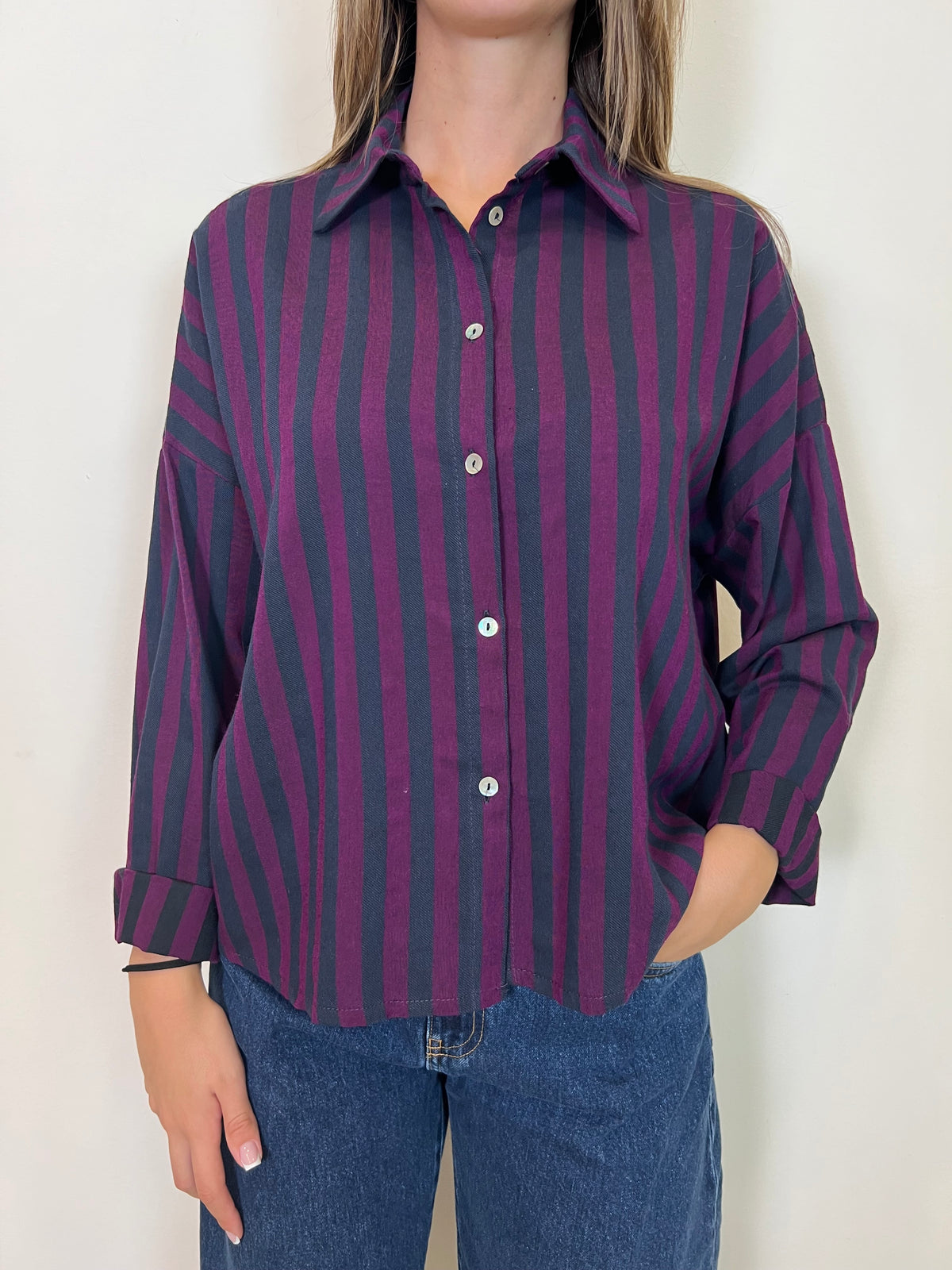 Camicia righe corta - Haveone