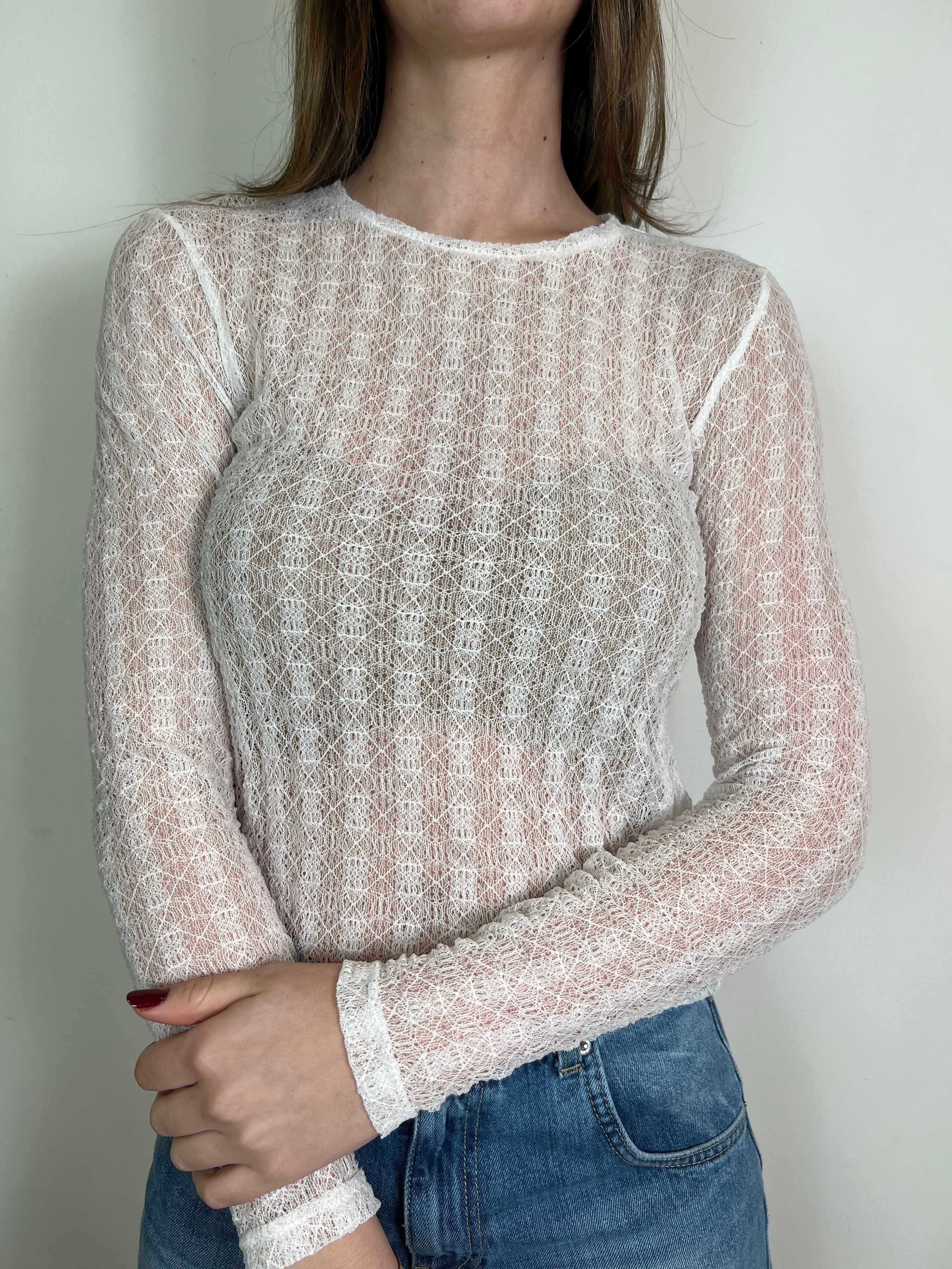 T-shirt pizzo manica lunga - You Decide