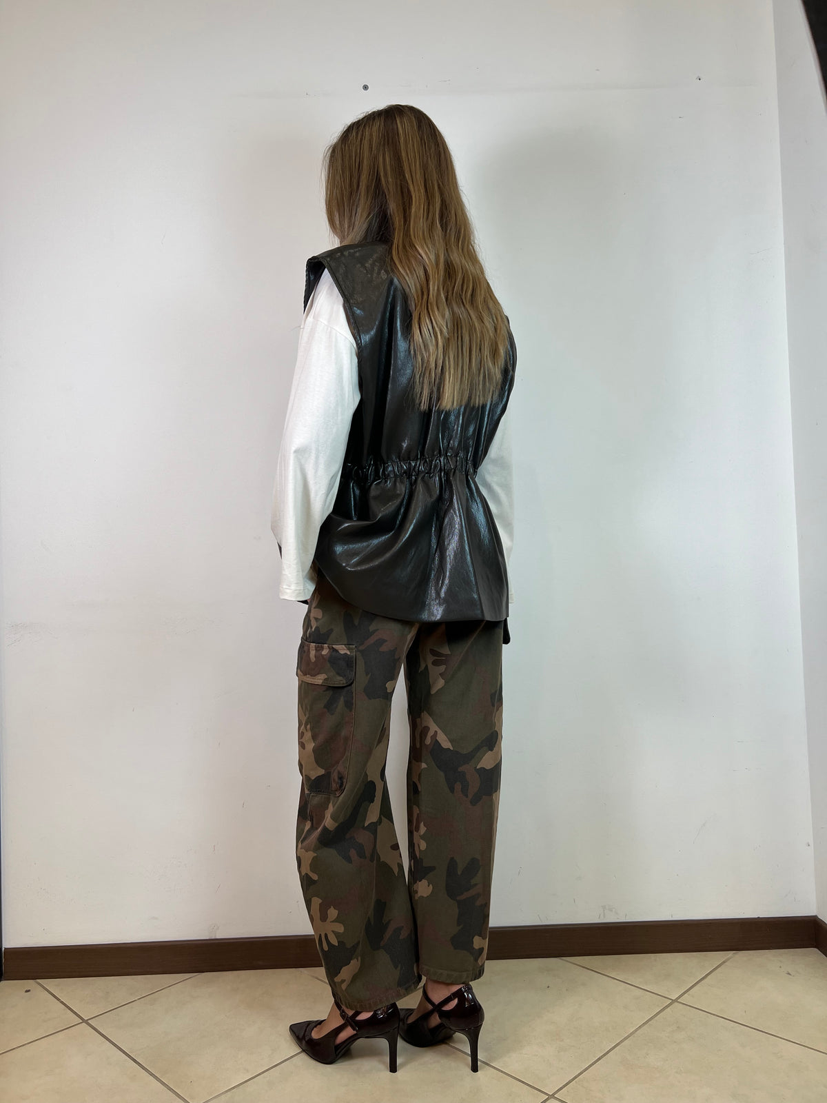 Pantalone cargo camou - Haveone