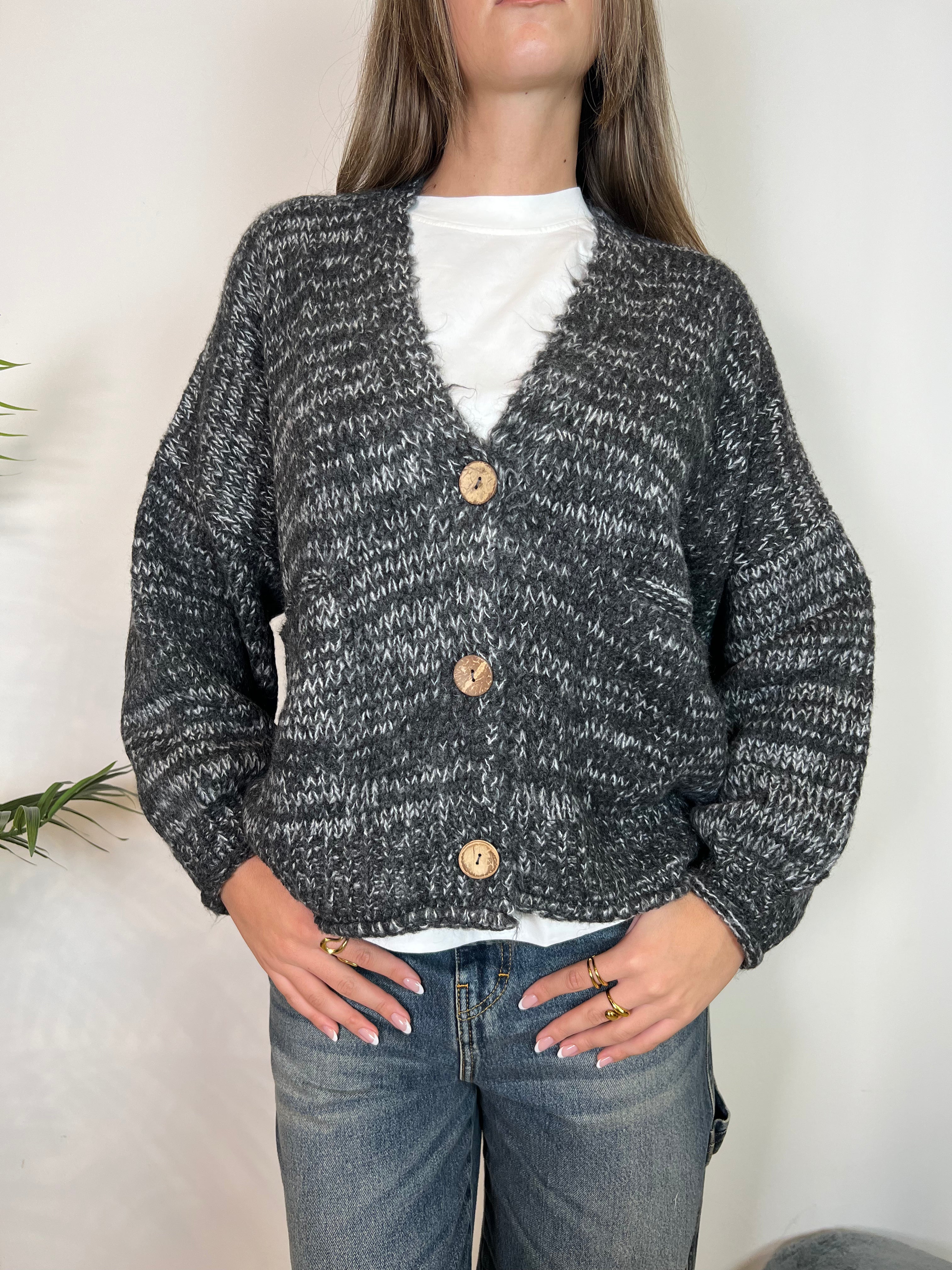 Cardigan over melange - Haveone